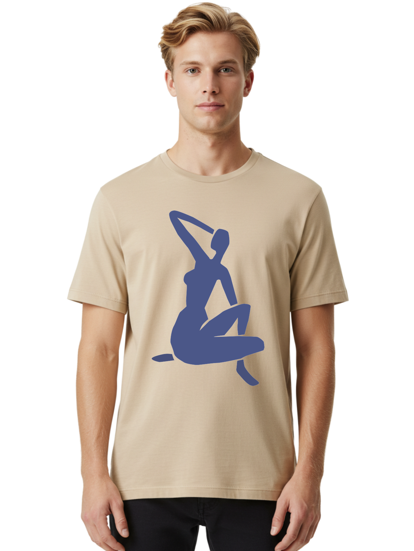 Yoga-Woman Men'S Graphic Tee, 100% Cotton, Comfortable Casual Summer Wear, Machine Washable, Yoga, Meditation, Fitness, Wellness, Flexibility, Balance, Mindfulness, Relaxation, Serene Pose, Fit Woman Aab641 30