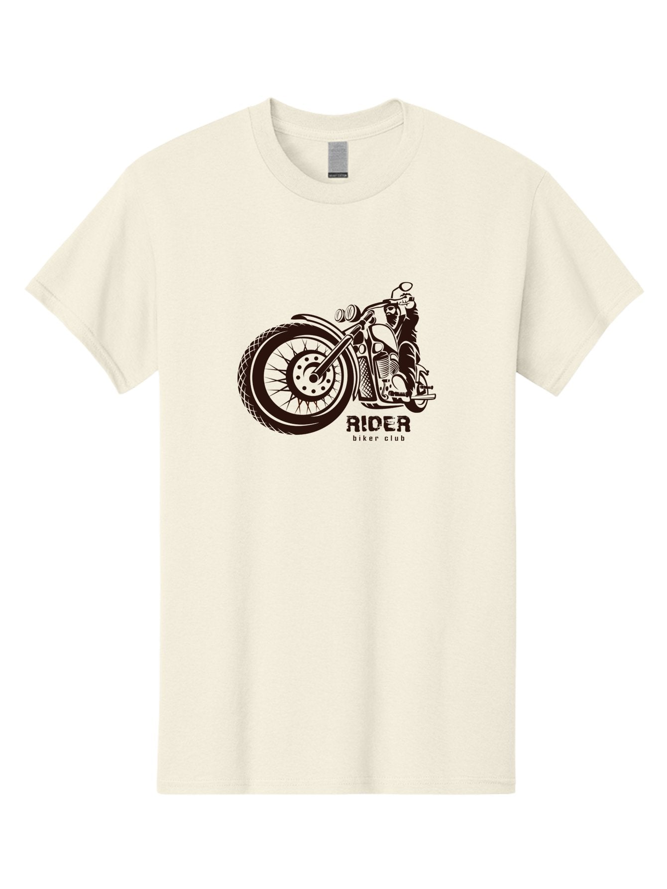 Rider-Biker-Club Men'S Graphic Tee, 100% Cotton, Comfortable Casual Summer Wear, Machine Washable, Motorcycle Club, Biker Culture, Vintage Bike, Rider Logo, Motorcycle Design, Biker Gang, Retro Motorcycle, Biker Apparel Aab645