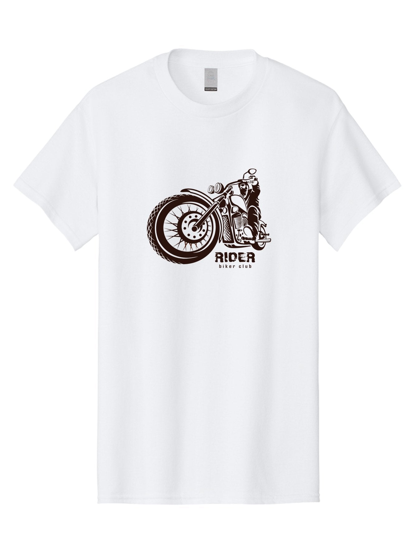 Rider-Biker-Club Men'S Graphic Tee, 100% Cotton, Comfortable Casual Summer Wear, Machine Washable, Motorcycle Club, Biker Culture, Vintage Bike, Rider Logo, Motorcycle Design, Biker Gang, Retro Motorcycle, Biker Apparel Aab645 3