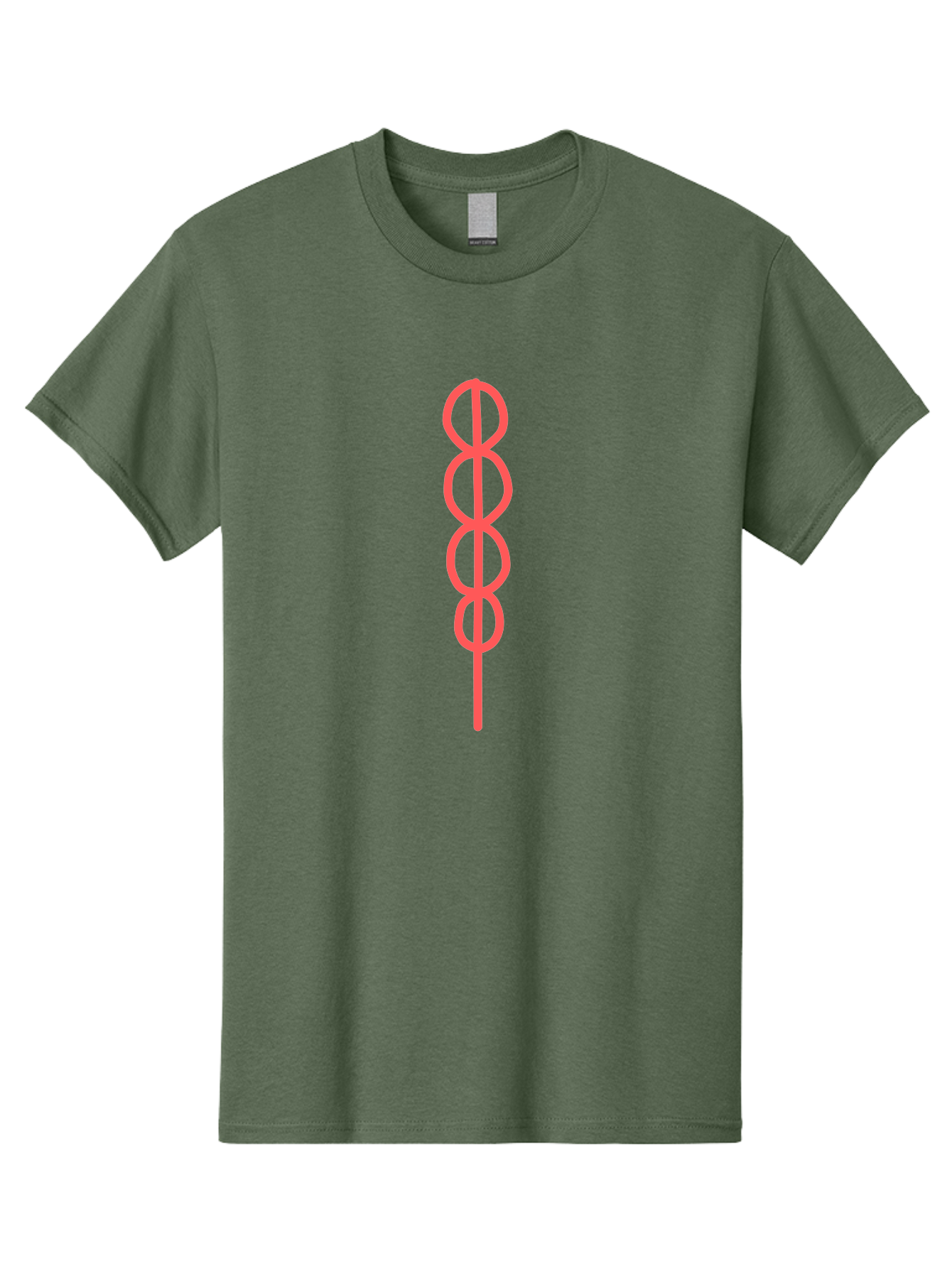 8-Symbol Men'S Graphic Tee, 100% Cotton, Comfortable Casual Summer Wear, Machine Washable, Interconnected Loops, Infinite Symbol, Abstract Art, Minimalist Design, Pink Outline, Symbolic Representation, Eternity, Endless Loop, Geometric Shape Aab647 17