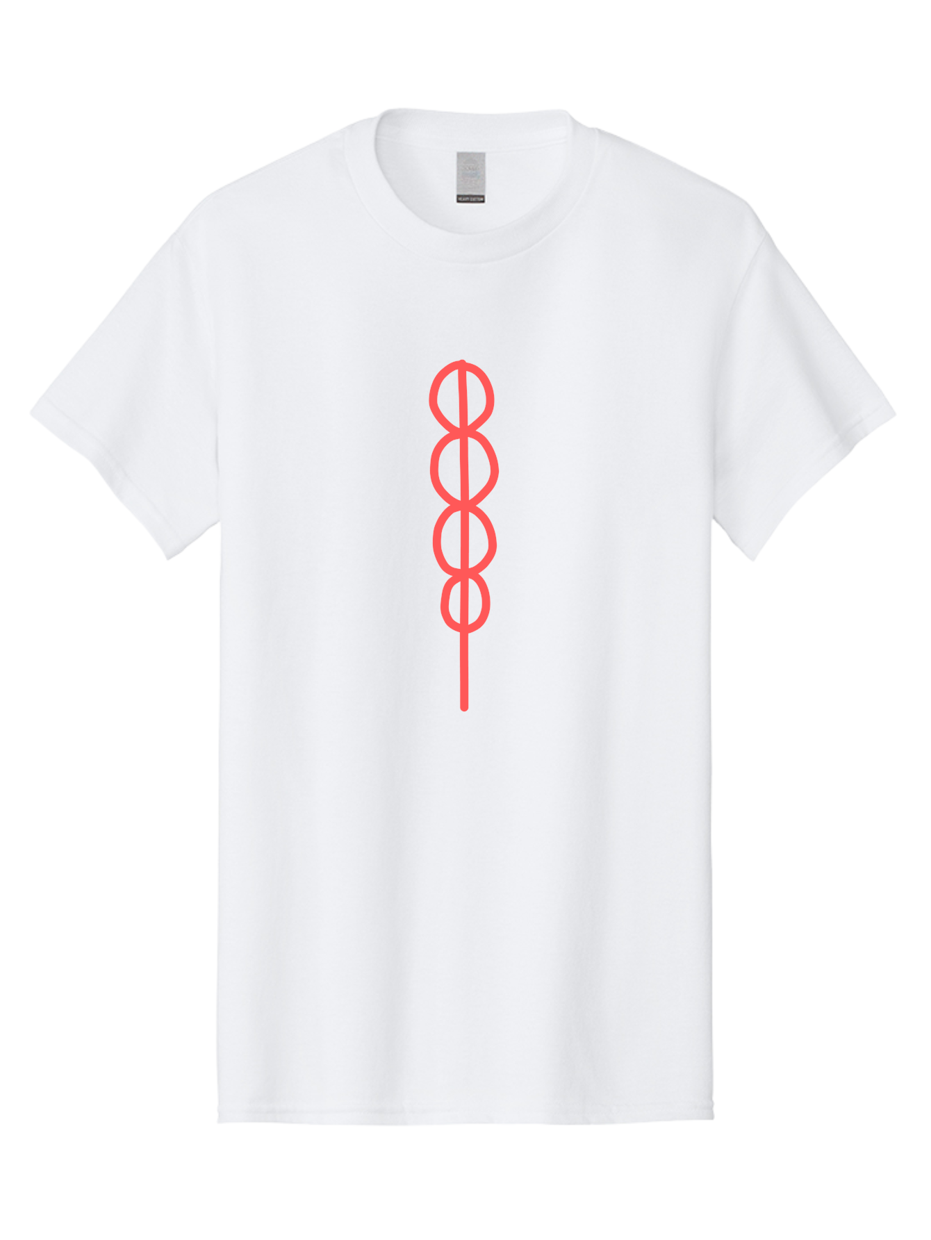 8-Symbol Men'S Graphic Tee, 100% Cotton, Comfortable Casual Summer Wear, Machine Washable, Interconnected Loops, Infinite Symbol, Abstract Art, Minimalist Design, Pink Outline, Symbolic Representation, Eternity, Endless Loop, Geometric Shape Aab647 5