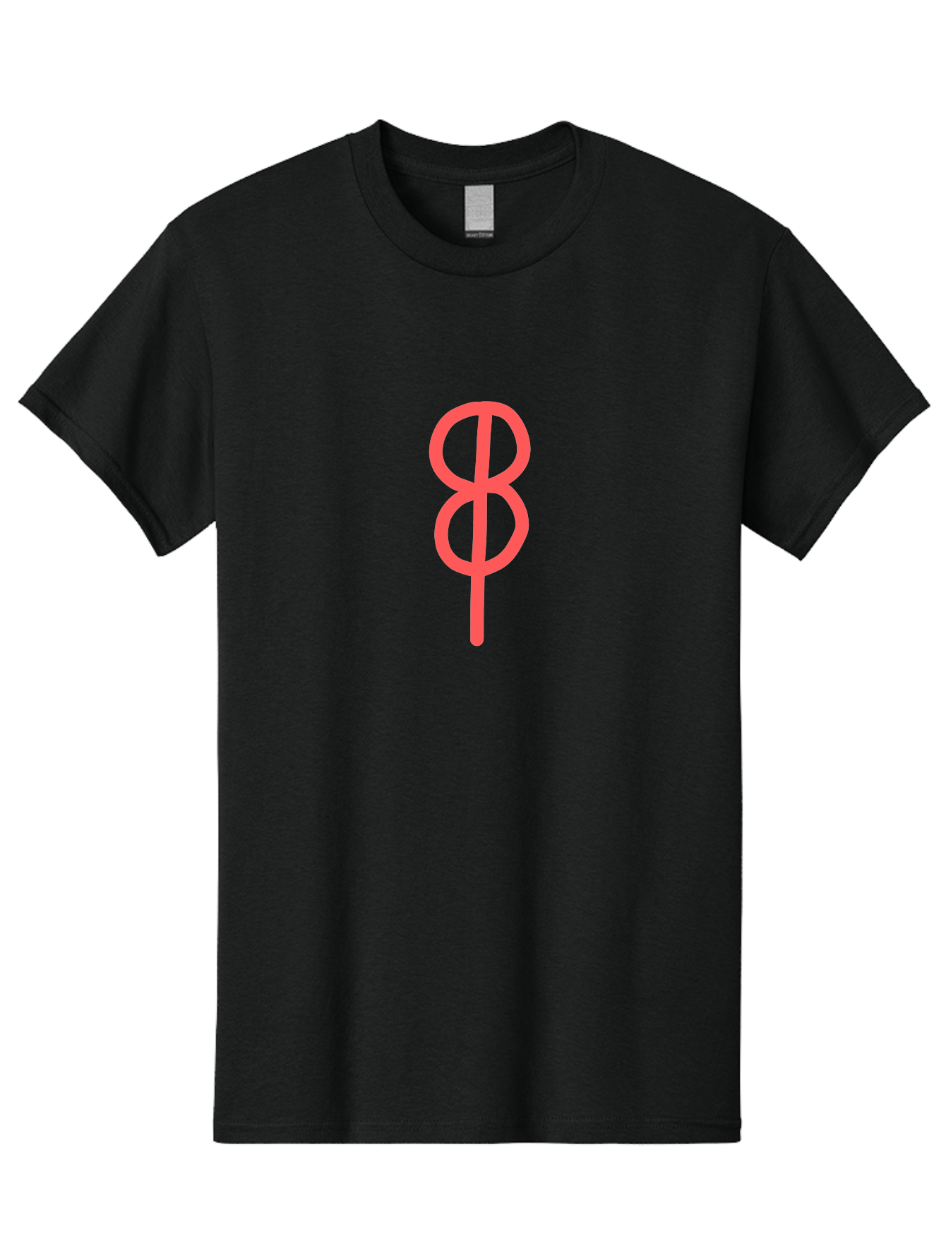 8 Men'S Graphic Tee, 100% Cotton, Comfortable Casual Summer Wear, Machine Washable, Peace Sign, Symbol Of Peace, Protest Symbol, Iconic Symbol, Red Color, Minimalist Design, Simple Graphic, Activism, Social Movement Aab648 3