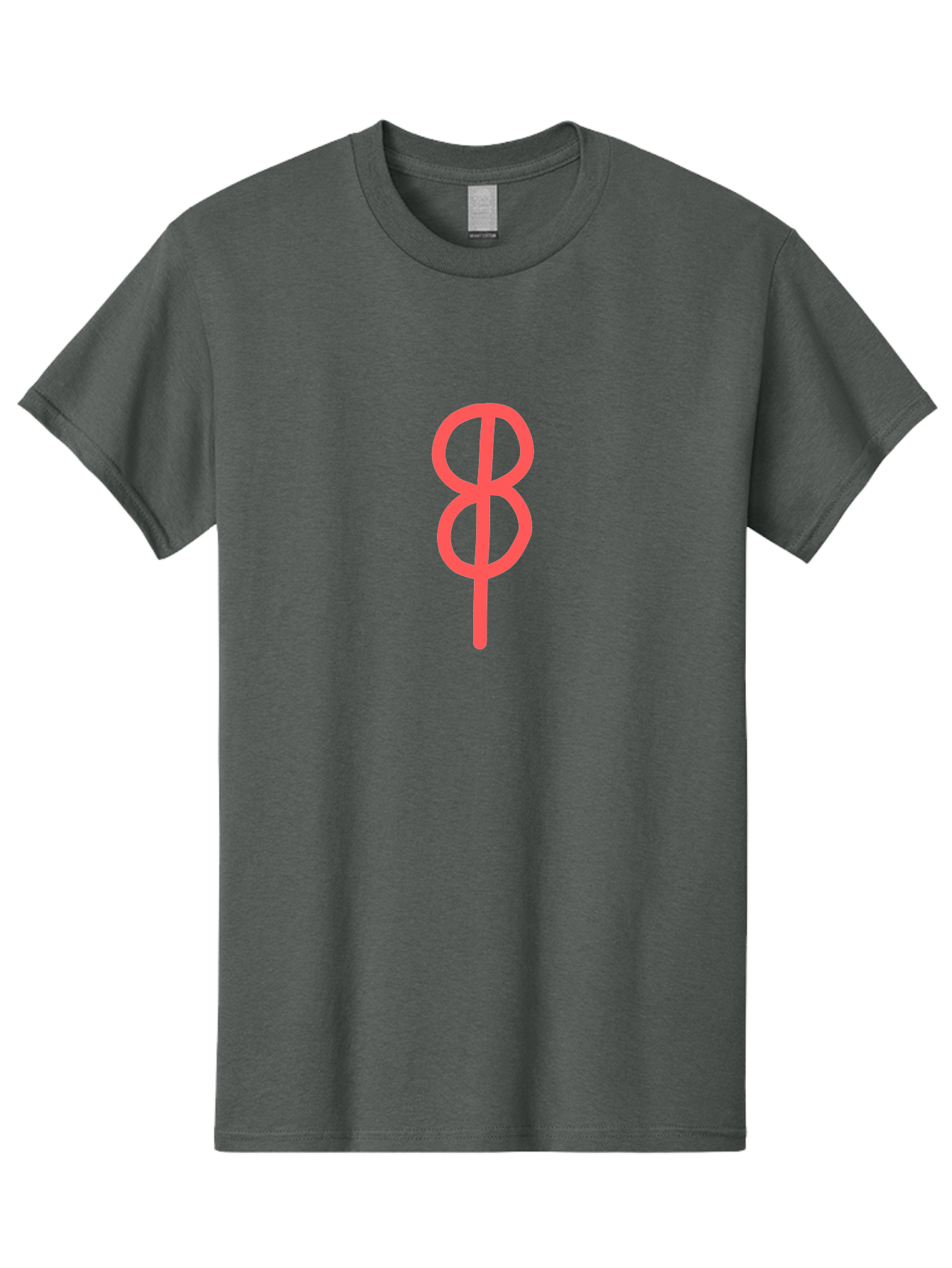 8 Men'S Graphic Tee, 100% Cotton, Comfortable Casual Summer Wear, Machine Washable, Peace Sign, Symbol Of Peace, Protest Symbol, Iconic Symbol, Red Color, Minimalist Design, Simple Graphic, Activism, Social Movement Aab648 11