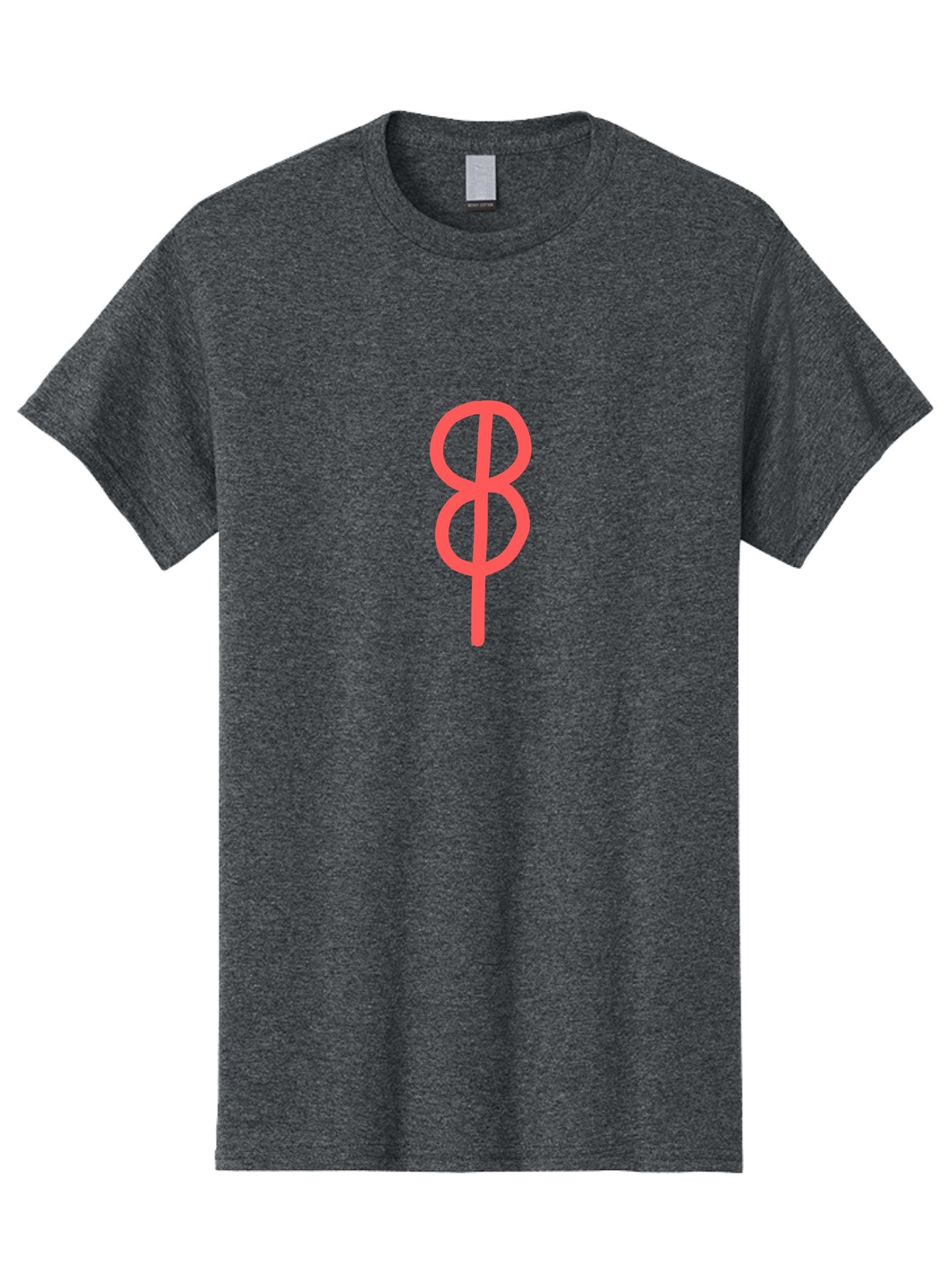 8 Men'S Graphic Tee, 100% Cotton, Comfortable Casual Summer Wear, Machine Washable, Peace Sign, Symbol Of Peace, Protest Symbol, Iconic Symbol, Red Color, Minimalist Design, Simple Graphic, Activism, Social Movement Aab648 12