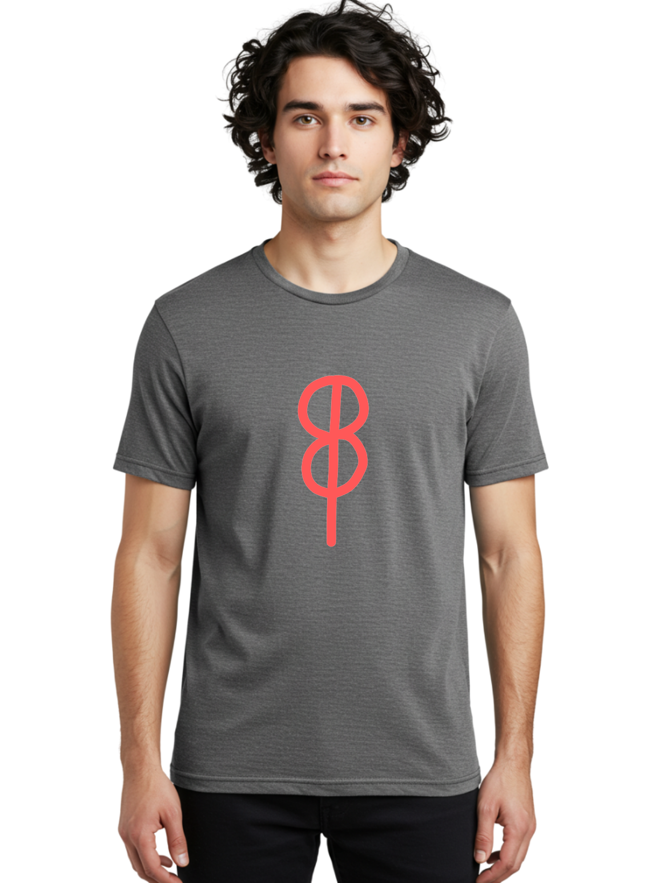 8 Men'S Graphic Tee, 100% Cotton, Comfortable Casual Summer Wear, Machine Washable, Peace Sign, Symbol Of Peace, Protest Symbol, Iconic Symbol, Red Color, Minimalist Design, Simple Graphic, Activism, Social Movement Aab648 18