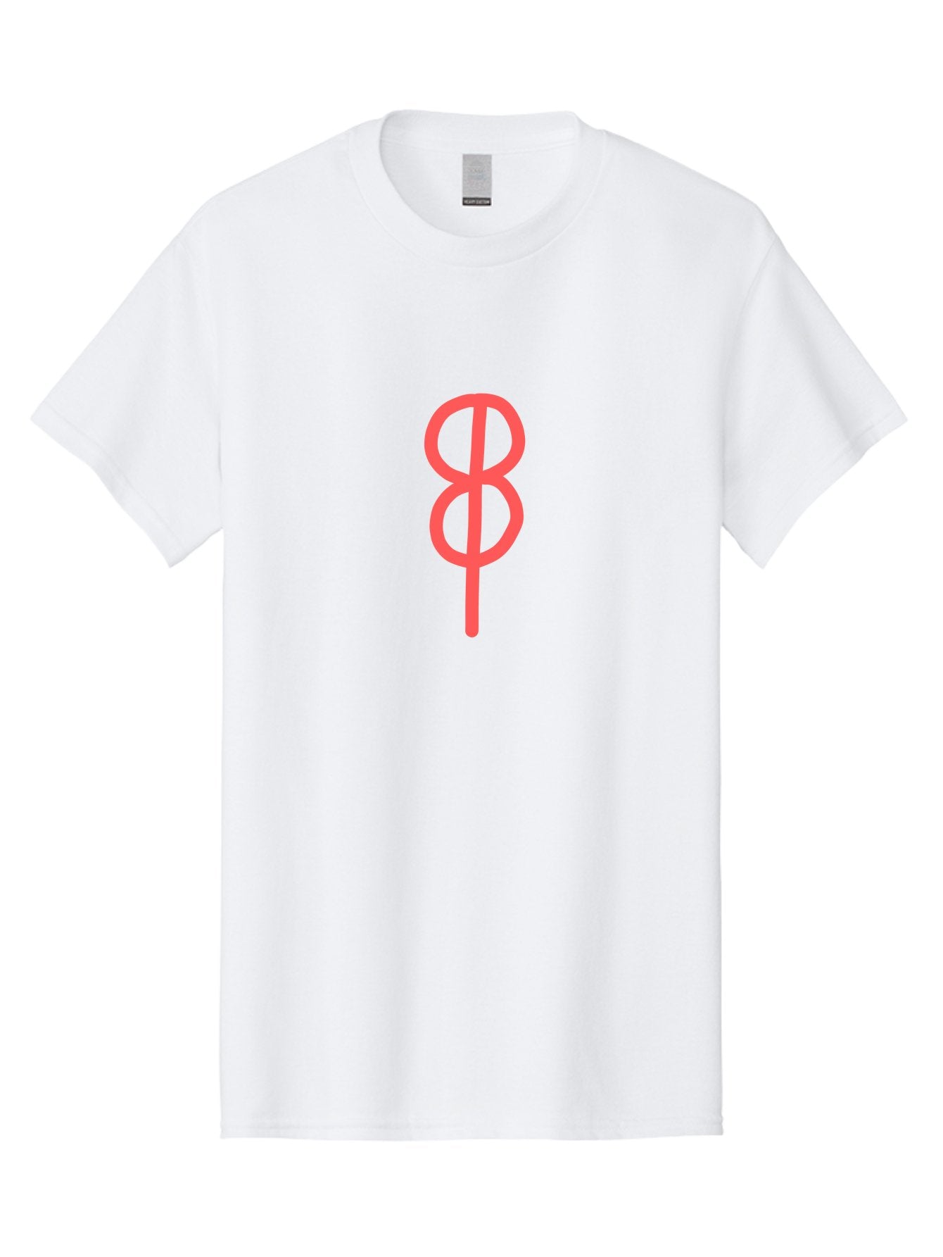 8 Men'S Graphic Tee, 100% Cotton, Comfortable Casual Summer Wear, Machine Washable, Peace Sign, Symbol Of Peace, Protest Symbol, Iconic Symbol, Red Color, Minimalist Design, Simple Graphic, Activism, Social Movement Aab648 6