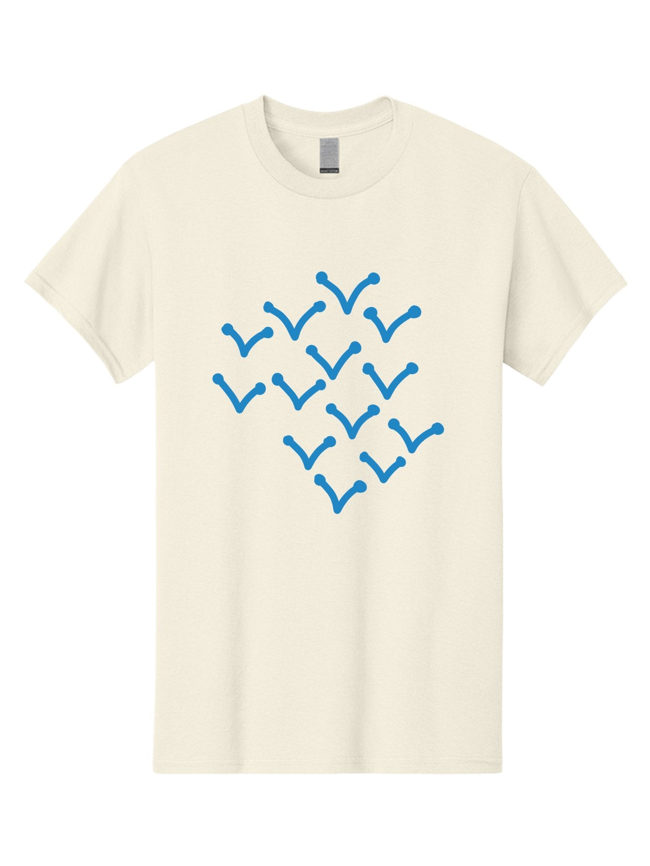 Blue-Checkmarks Men'S Graphic Tee, 100% Cotton, Comfortable Casual Summer Wear, Machine Washable, Check Marks, Ticks, Approval Symbols, Confirmation Icons, Blue Ticks On Green, Validation Signs, Positive Feedback, Checkmark Pattern Aab668 15