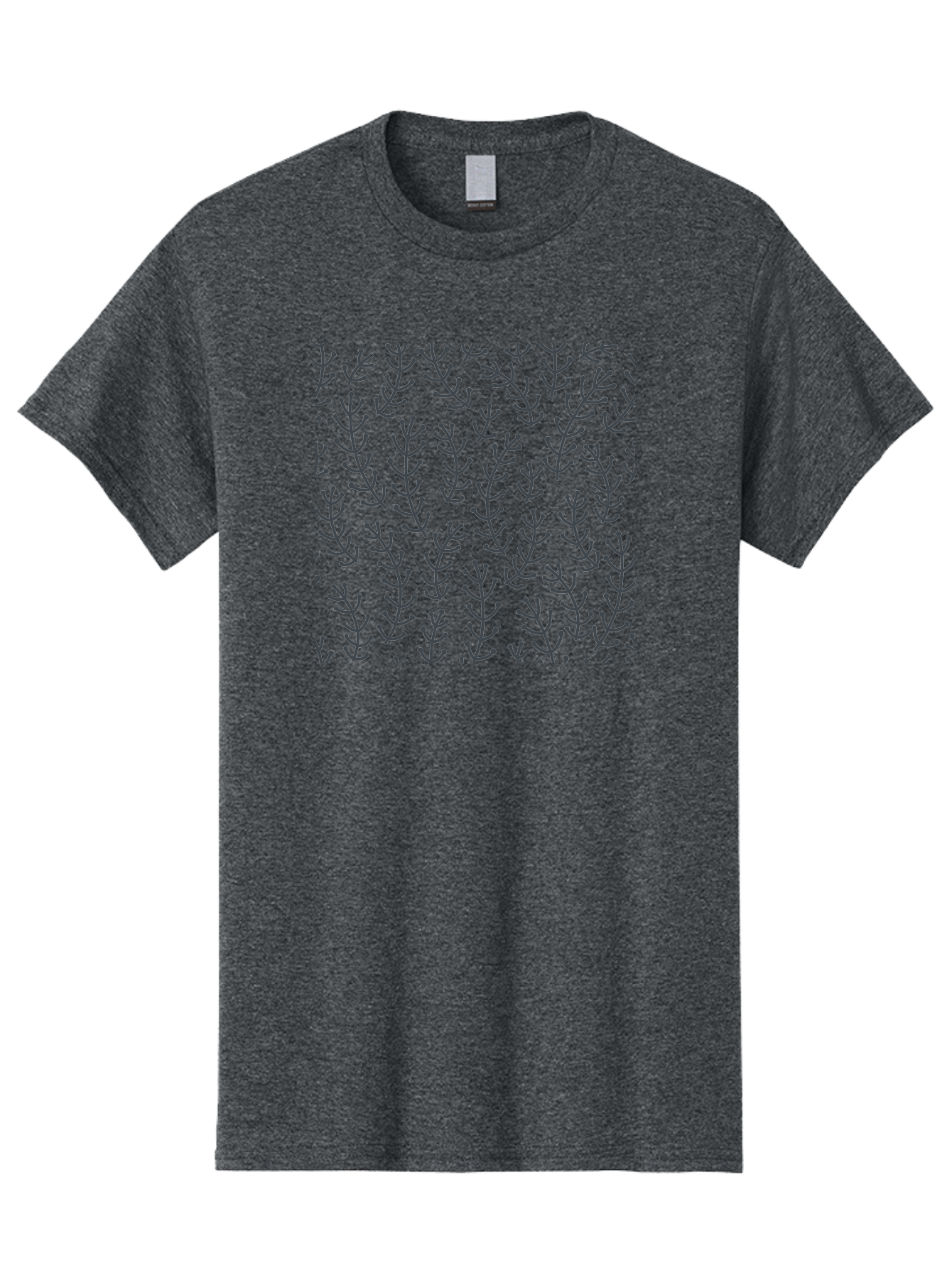 Branches-Pattern Men'S Graphic Tee, 100% Cotton, Comfortable Casual Summer Wear, Machine Washable, Repeating Pattern, Black Branches, Minimalist Design, Simple Shapes, Abstract Art, Geometric Pattern, Decorative Elements, Modern Aesthetic, Aab673 9