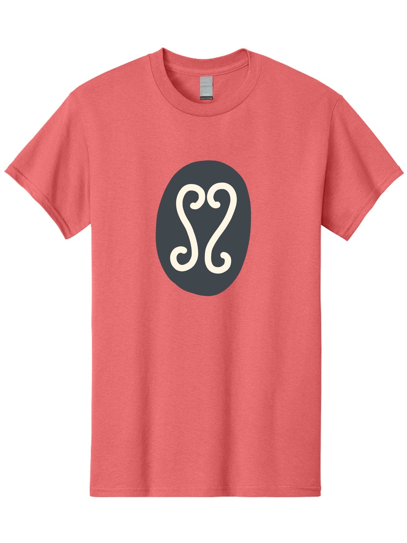 Cancer-Zodiac-Symbol Men'S Graphic Tee, 100% Cotton, Comfortable Casual Summer Wear, Machine Washable, Cancer Zodiac Sign, Astrology Symbol, Horoscope Icon, Simple Design, Minimalist Art, Esoteric Symbolism, Mystical Sign Aab677