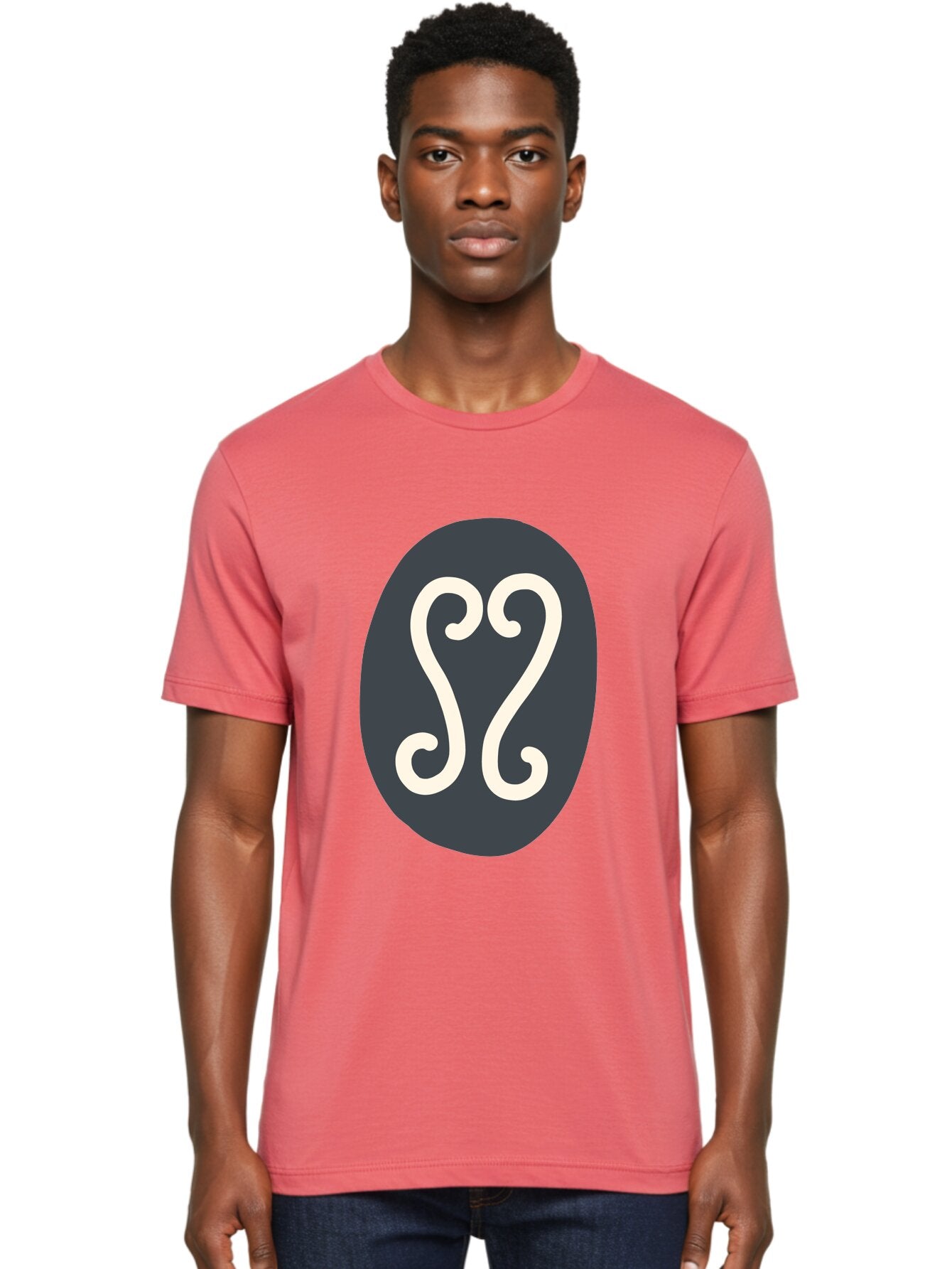 Cancer-Zodiac-Symbol Men'S Graphic Tee, 100% Cotton, Comfortable Casual Summer Wear, Machine Washable, Cancer Zodiac Sign, Astrology Symbol, Horoscope Icon, Simple Design, Minimalist Art, Esoteric Symbolism, Mystical Sign Aab677 19