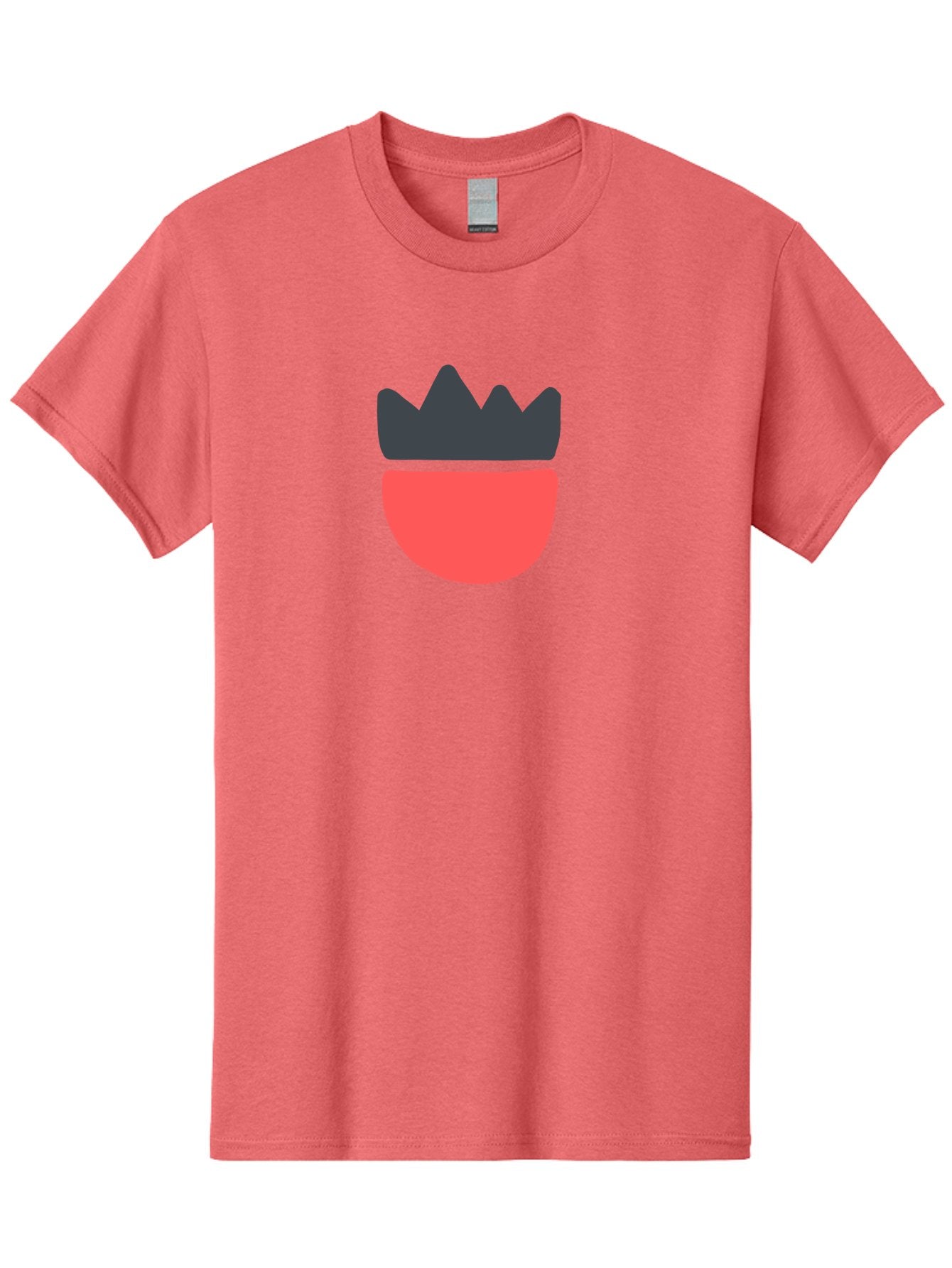 Crown-Icon Men'S Graphic Tee, 100% Cotton, Comfortable Casual Summer Wear, Machine Washable, Crown Icon, Bowl Symbol, Red And Black Graphic, Minimalist Design, Simple Shapes, Modern Illustration, Abstract Art, Digital Graphic Aab683 10