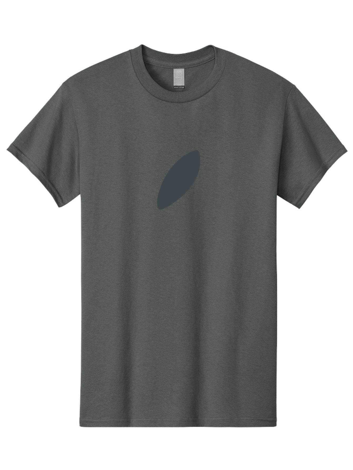 Dark-Gray-Ellipse Men'S Graphic Tee, 100% Cotton, Comfortable Casual Summer Wear, Machine Washable, Dark Gray Oval, Simple Design, Minimalist Shape, Abstract Art, Modern Graphic, Sleek Silhouette, Geometric Form Aab688 7