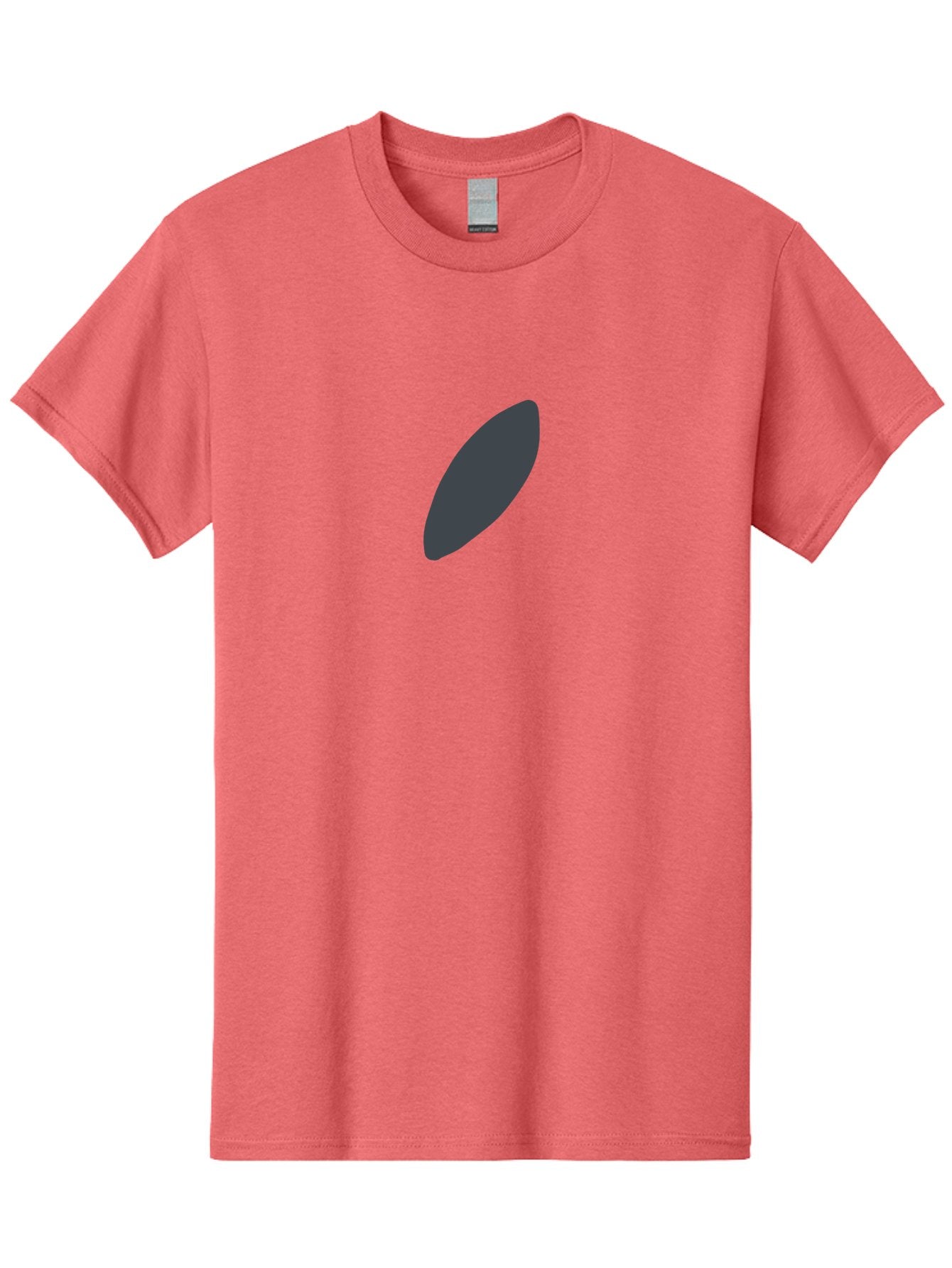 Dark-Gray-Ellipse Men'S Graphic Tee, 100% Cotton, Comfortable Casual Summer Wear, Machine Washable, Dark Gray Oval, Simple Design, Minimalist Shape, Abstract Art, Modern Graphic, Sleek Silhouette, Geometric Form Aab688