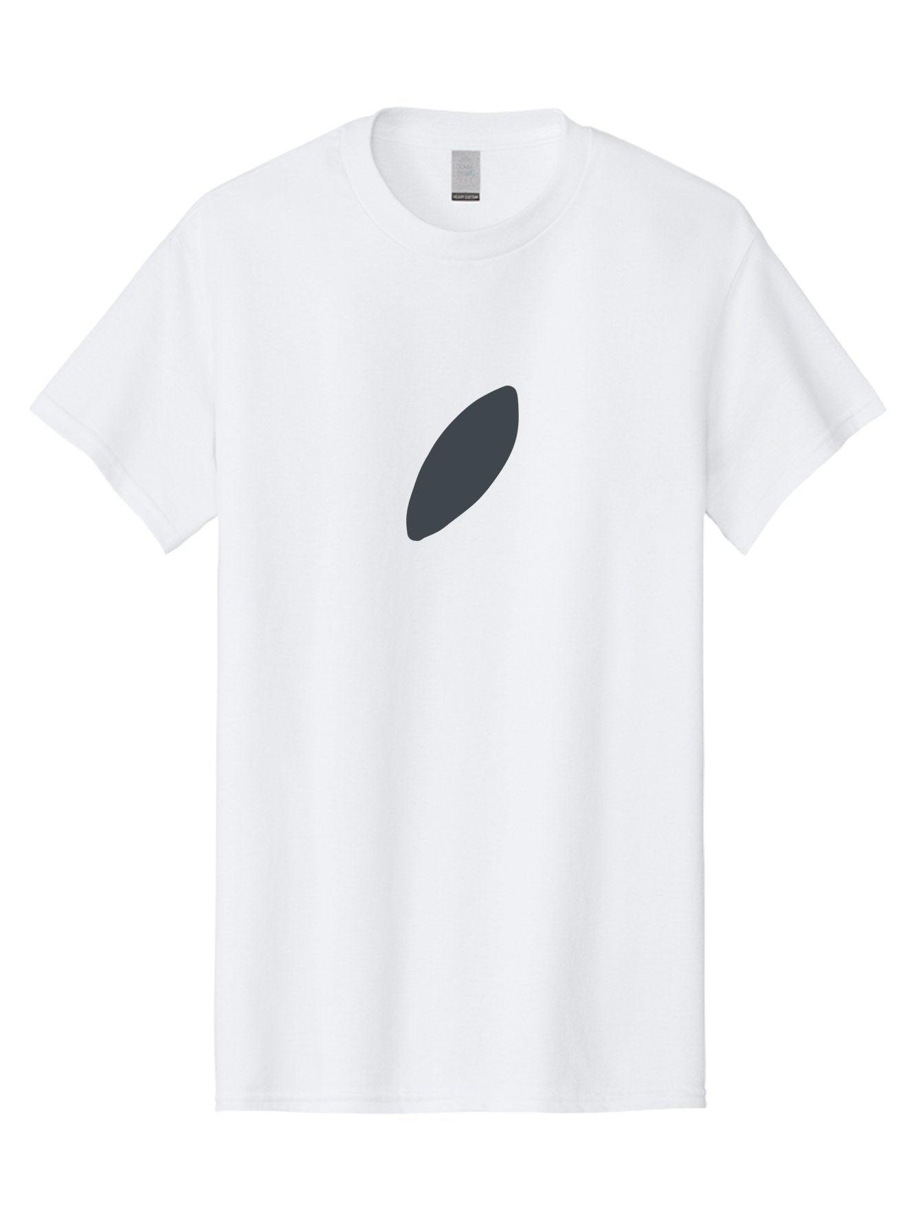 Dark-Gray-Ellipse Men'S Graphic Tee, 100% Cotton, Comfortable Casual Summer Wear, Machine Washable, Dark Gray Oval, Simple Design, Minimalist Shape, Abstract Art, Modern Graphic, Sleek Silhouette, Geometric Form Aab688 5