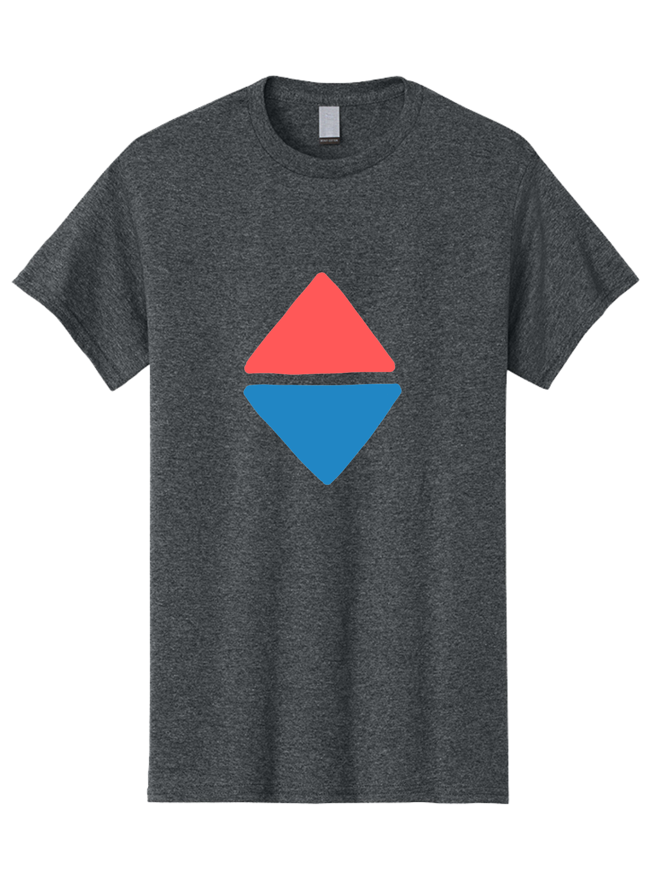 Diamond-Shape Men'S Graphic Tee, 100% Cotton, Comfortable Casual Summer Wear, Machine Washable, Red Diamond, Blue Diamond, Geometric Shapes, Abstract Design, Vibrant Colors, Minimalist Art, Modern Graphics, Diamond Symbol Aab691 19