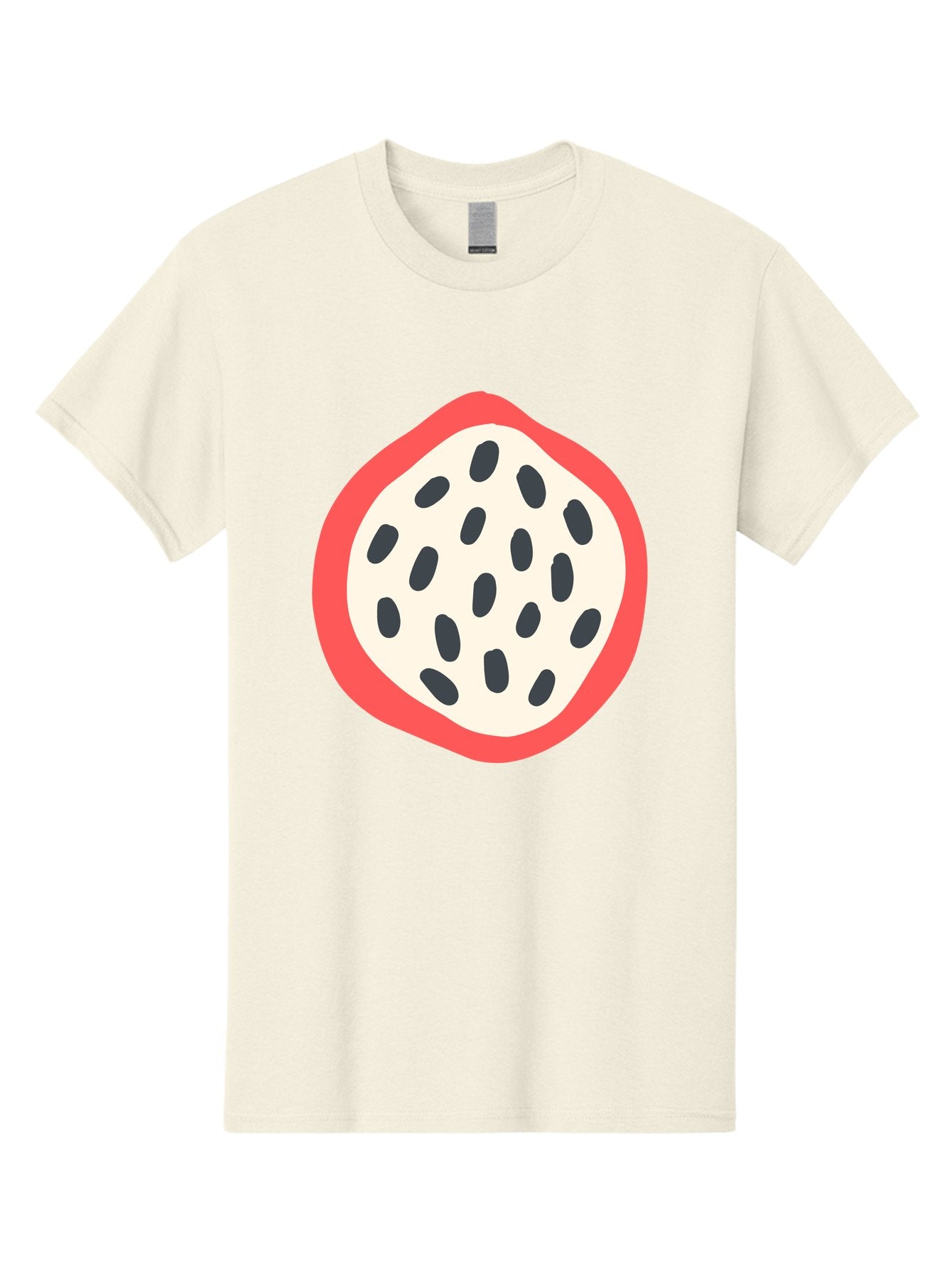 Dragon-Fruit-1 Men'S Graphic Tee, 100% Cotton, Comfortable Casual Summer Wear, Machine Washable, Dragon Fruit, Sliced Fruit, Black Seeds, Red Skin, White Pulp, Exotic Fruit, Tropical Flavors, Vibrant Colors, Healthy Snack, Fruit Illustration Aab692 7