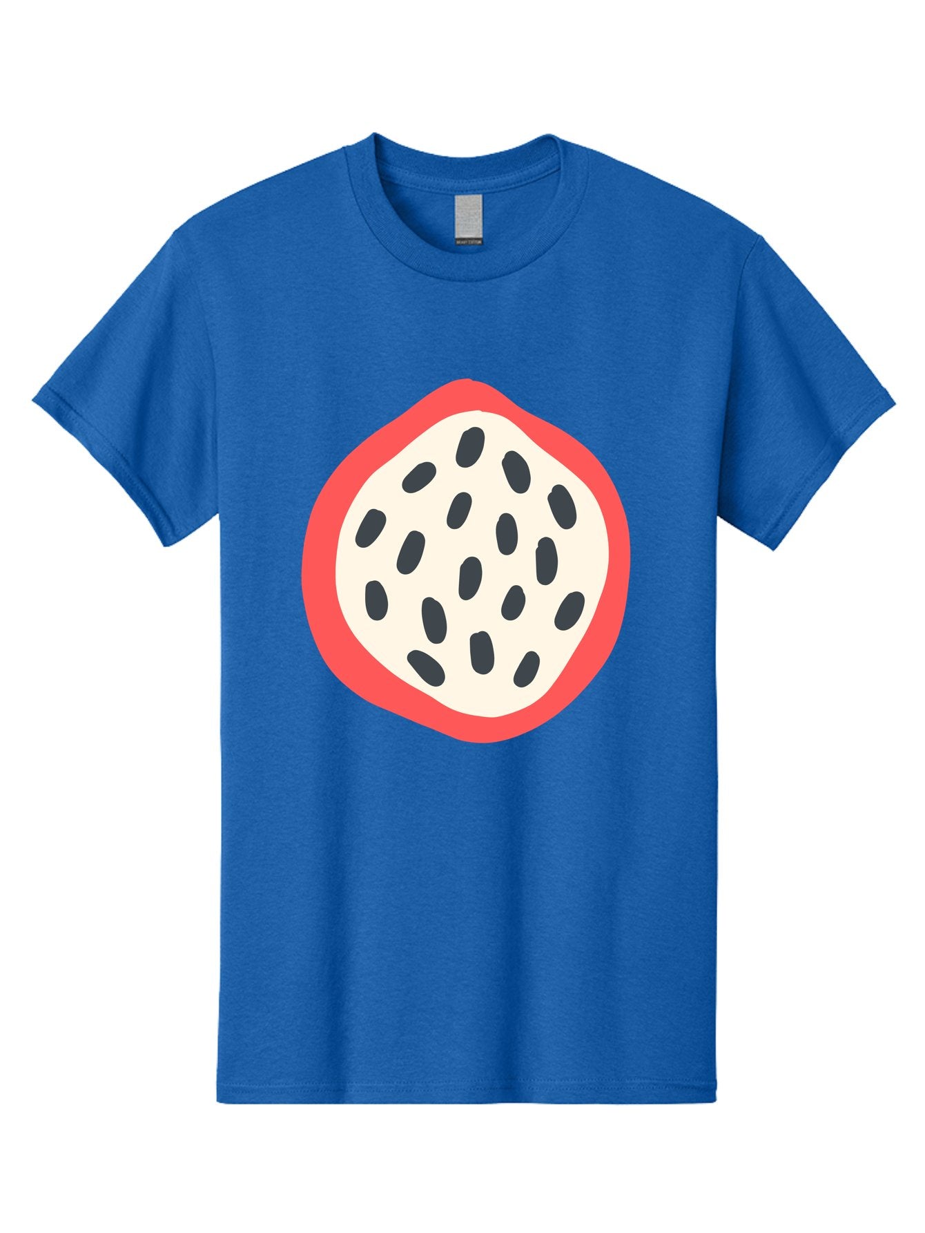 Dragon-Fruit-1 Men'S Graphic Tee, 100% Cotton, Comfortable Casual Summer Wear, Machine Washable, Dragon Fruit, Sliced Fruit, Black Seeds, Red Skin, White Pulp, Exotic Fruit, Tropical Flavors, Vibrant Colors, Healthy Snack, Fruit Illustration Aab692 6