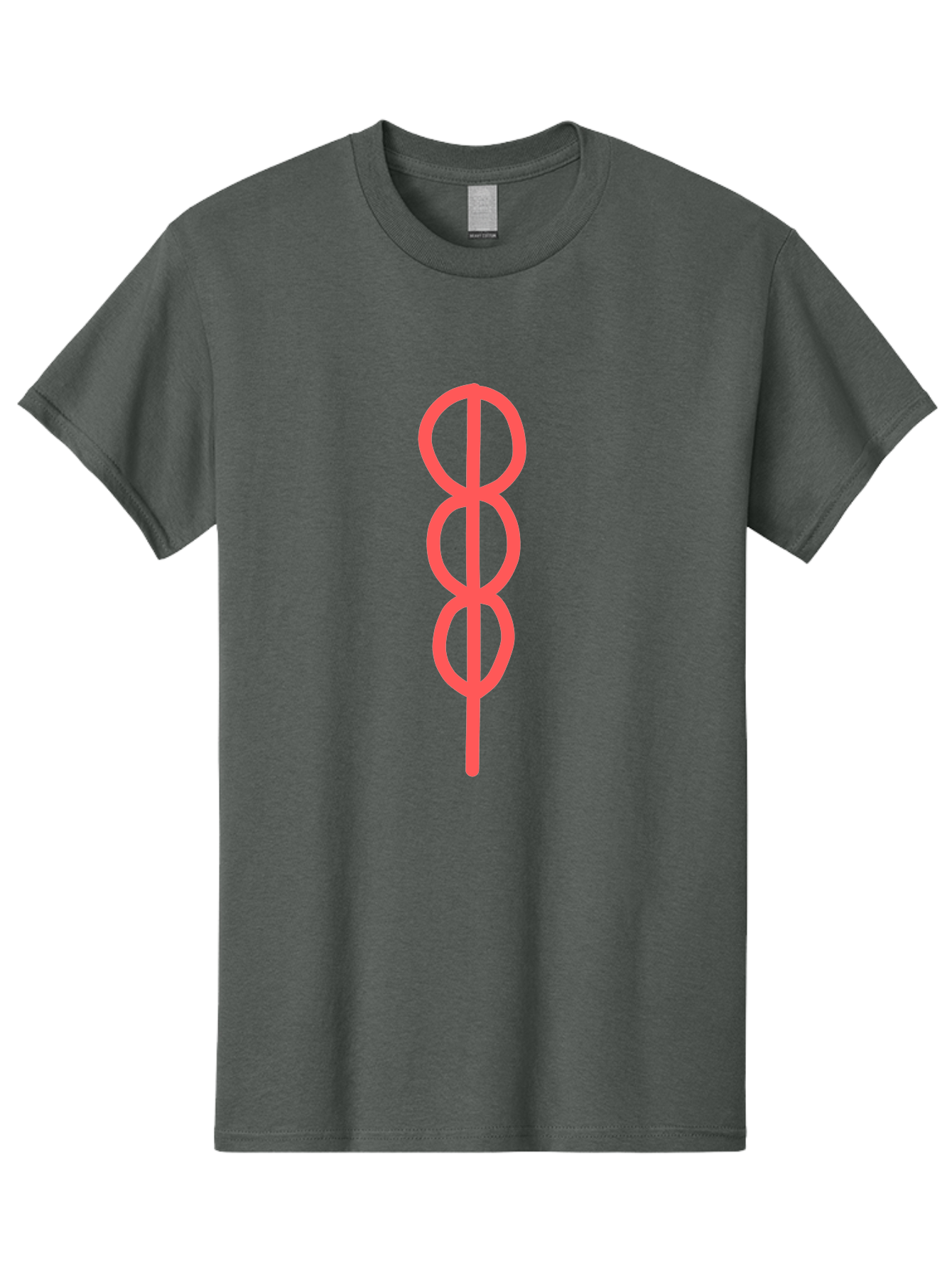 Eight-Symbol Men'S Graphic Tee, 100% Cotton, Comfortable Casual Summer Wear, Machine Washable, Psychedelic Symbol, Infinity Symbol, Number 8, Spiral Pattern, Abstract Design, Geometric Shape, Symbolic Art, Retro Aesthetic, Modern Graphic Aab696 15