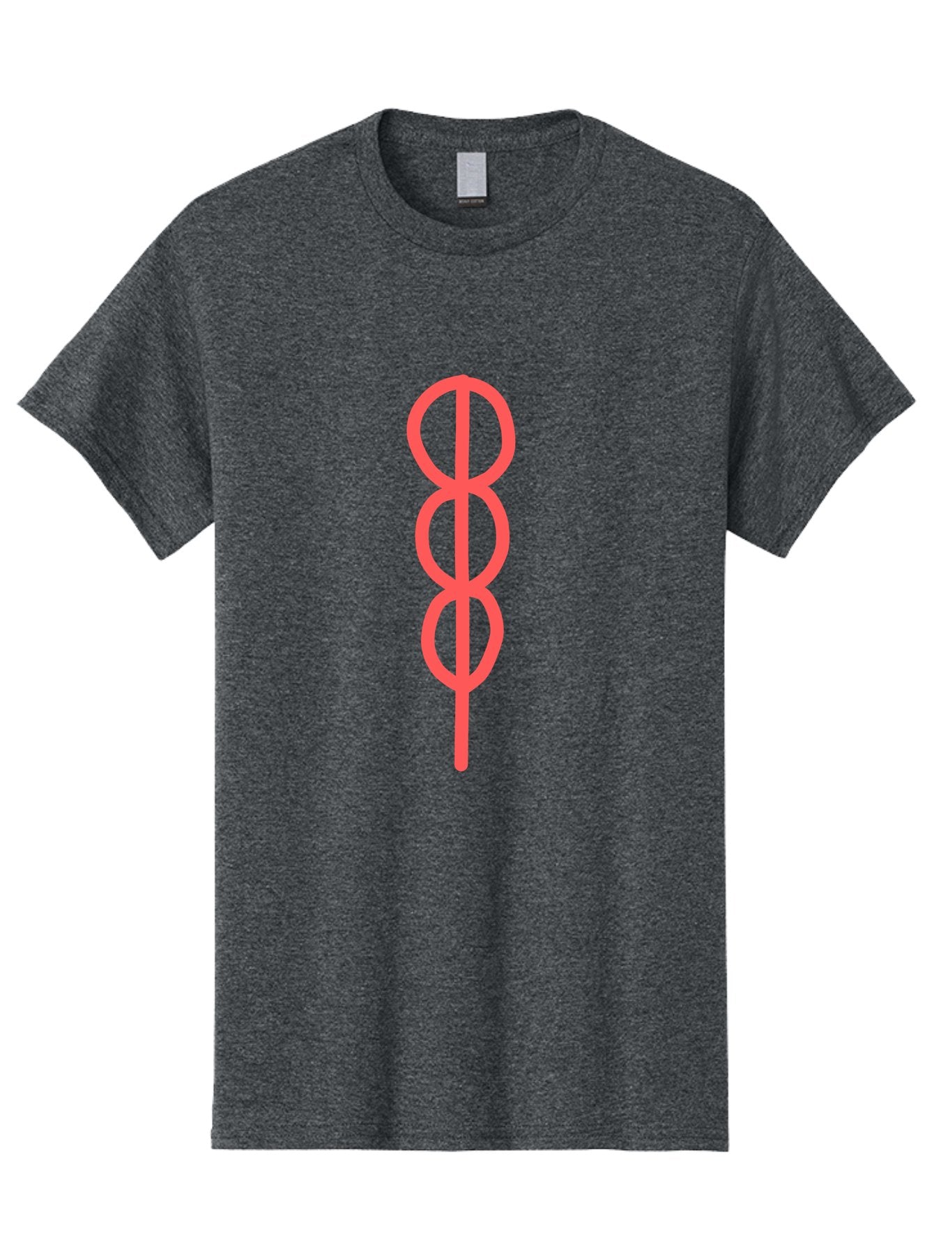 Eight-Symbol Men'S Graphic Tee, 100% Cotton, Comfortable Casual Summer Wear, Machine Washable, Psychedelic Symbol, Infinity Symbol, Number 8, Spiral Pattern, Abstract Design, Geometric Shape, Symbolic Art, Retro Aesthetic, Modern Graphic Aab696 13