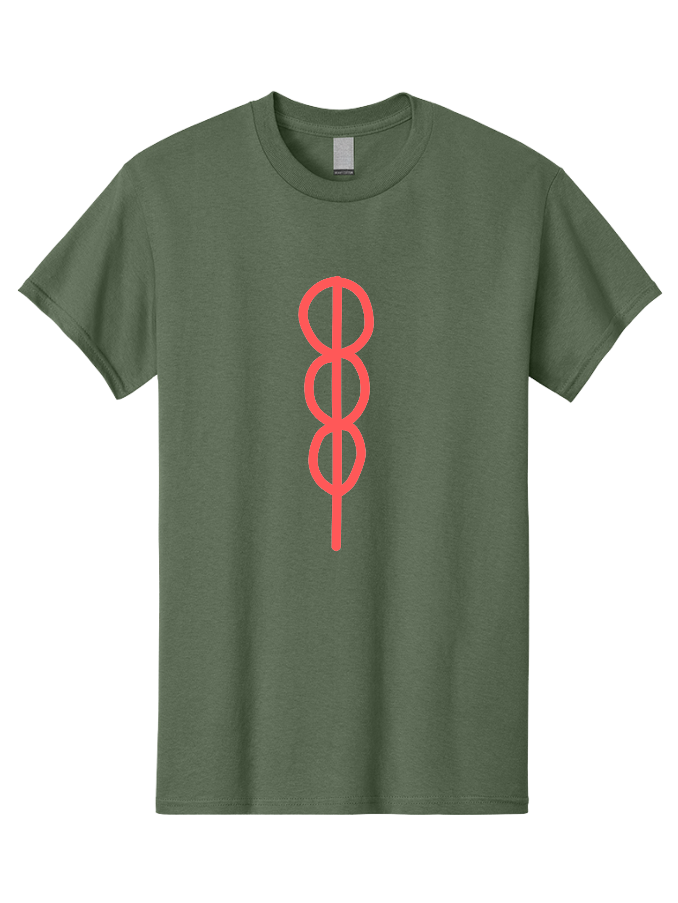 Eight-Symbol Men'S Graphic Tee, 100% Cotton, Comfortable Casual Summer Wear, Machine Washable, Psychedelic Symbol, Infinity Symbol, Number 8, Spiral Pattern, Abstract Design, Geometric Shape, Symbolic Art, Retro Aesthetic, Modern Graphic Aab696 27