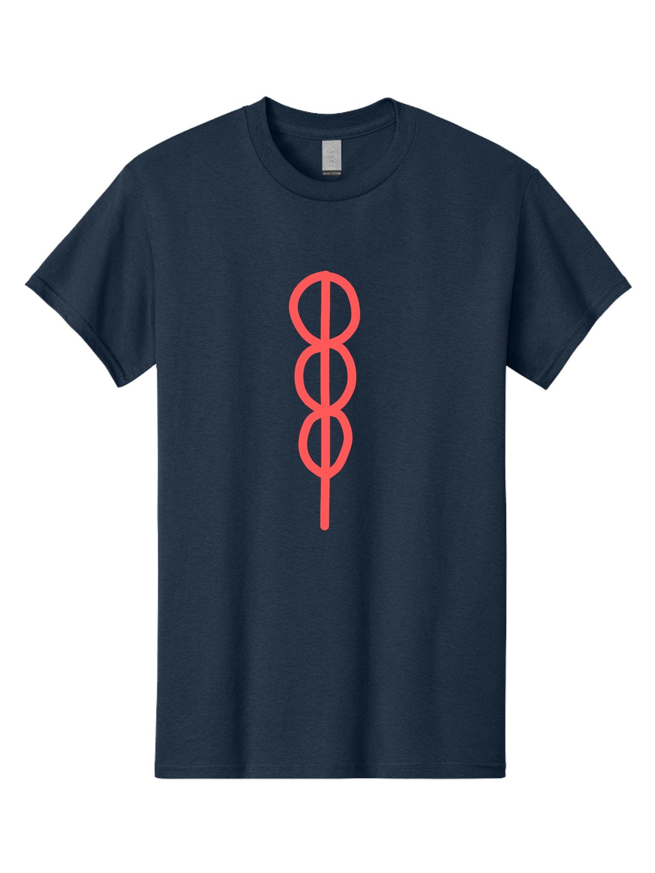 Eight-Symbol Men'S Graphic Tee, 100% Cotton, Comfortable Casual Summer Wear, Machine Washable, Psychedelic Symbol, Infinity Symbol, Number 8, Spiral Pattern, Abstract Design, Geometric Shape, Symbolic Art, Retro Aesthetic, Modern Graphic Aab696 7
