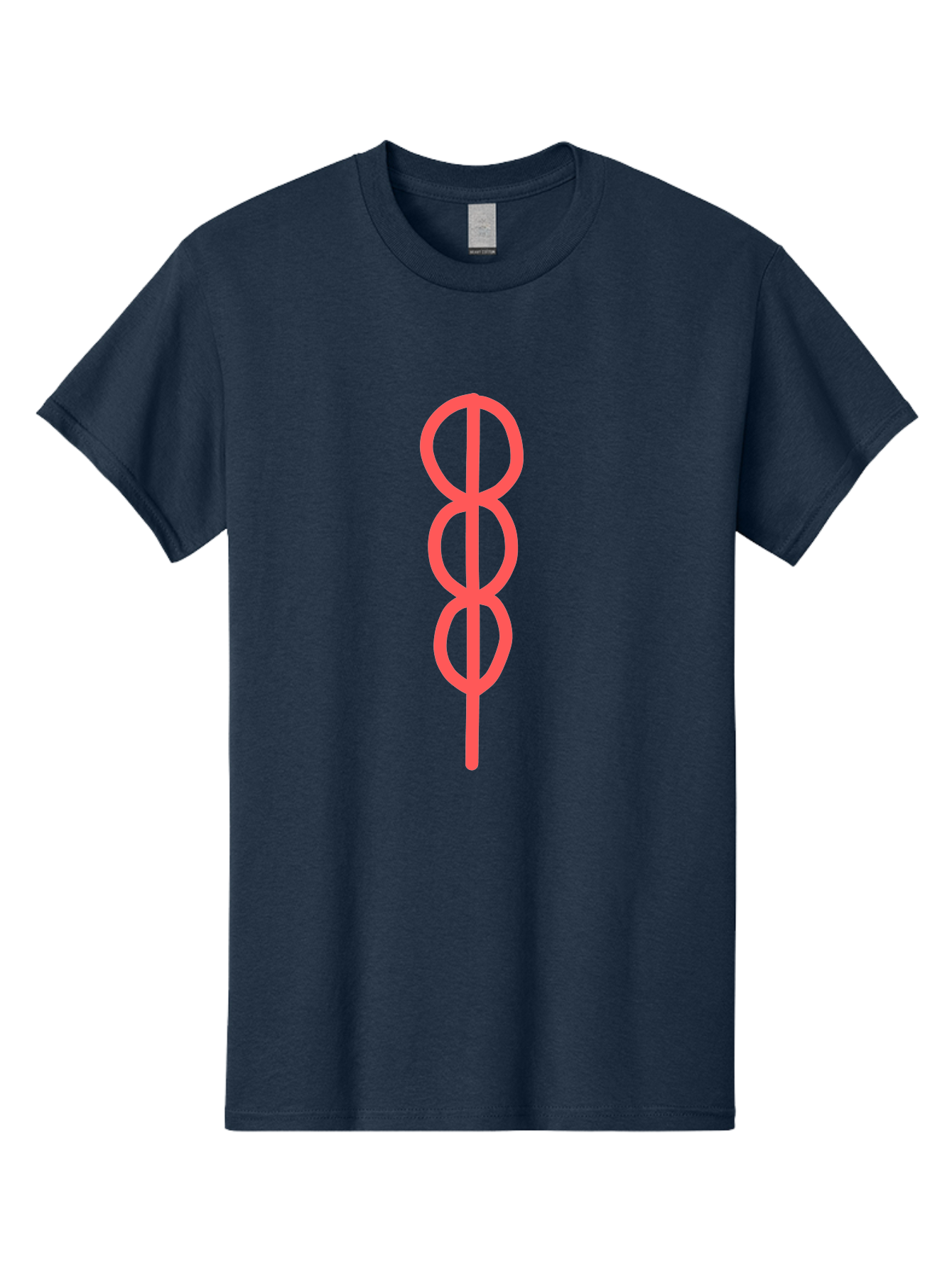 Eight-Symbol Men'S Graphic Tee, 100% Cotton, Comfortable Casual Summer Wear, Machine Washable, Psychedelic Symbol, Infinity Symbol, Number 8, Spiral Pattern, Abstract Design, Geometric Shape, Symbolic Art, Retro Aesthetic, Modern Graphic Aab696 25