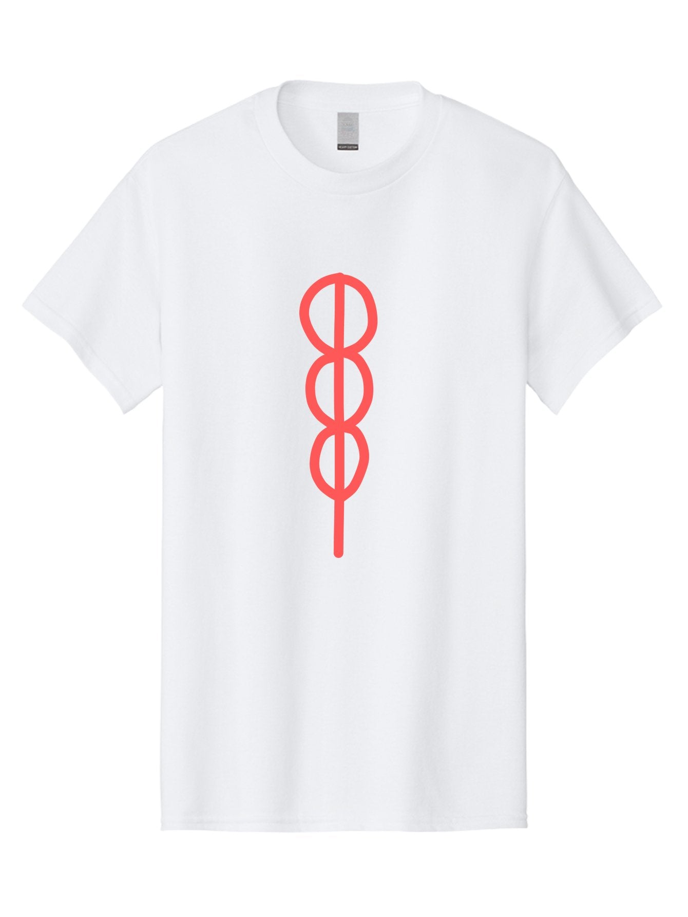 Eight-Symbol Men'S Graphic Tee, 100% Cotton, Comfortable Casual Summer Wear, Machine Washable, Psychedelic Symbol, Infinity Symbol, Number 8, Spiral Pattern, Abstract Design, Geometric Shape, Symbolic Art, Retro Aesthetic, Modern Graphic Aab696 3