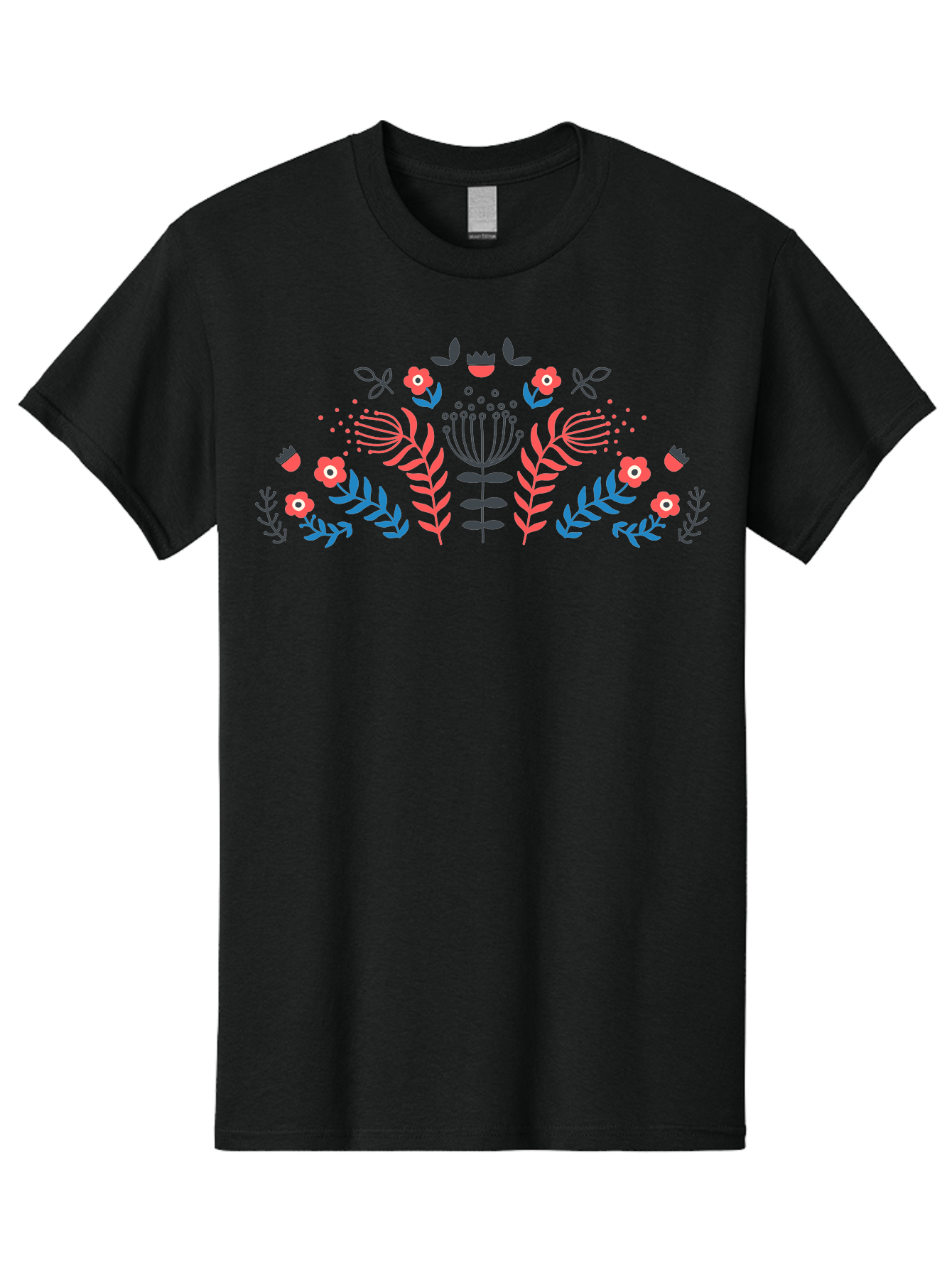 Floral-Pattern-18 Men'S Graphic Tee, 100% Cotton, Comfortable Casual Summer Wear, Machine Washable, Floral Pattern, Colorful Flowers, Leaves, Foliage, Abstract Design, Vibrant Colors, Whimsical Art, Stylized Blooms, Botanical Style, Aab711 11
