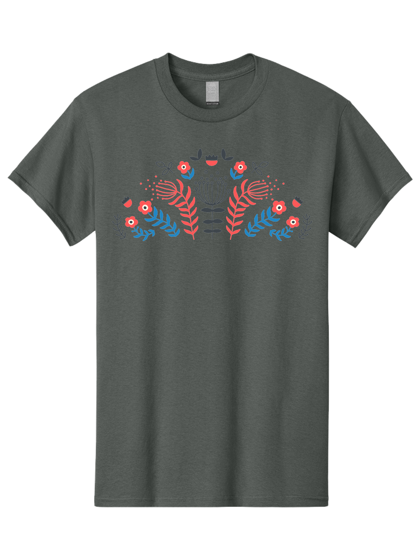 Floral-Pattern-18 Men'S Graphic Tee, 100% Cotton, Comfortable Casual Summer Wear, Machine Washable, Floral Pattern, Colorful Flowers, Leaves, Foliage, Abstract Design, Vibrant Colors, Whimsical Art, Stylized Blooms, Botanical Style, Aab711 13