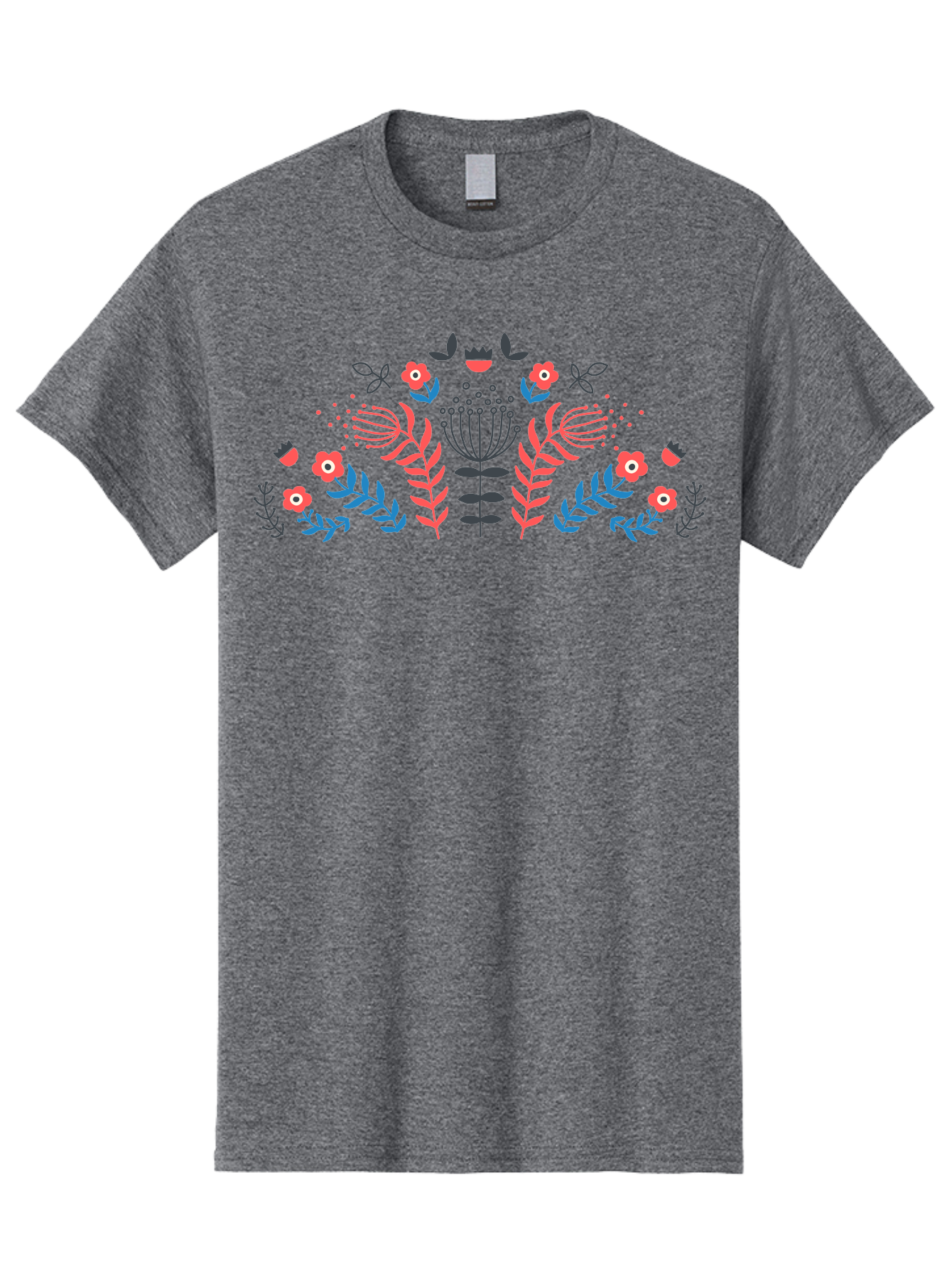Floral-Pattern-18 Men'S Graphic Tee, 100% Cotton, Comfortable Casual Summer Wear, Machine Washable, Floral Pattern, Colorful Flowers, Leaves, Foliage, Abstract Design, Vibrant Colors, Whimsical Art, Stylized Blooms, Botanical Style, Aab711 23