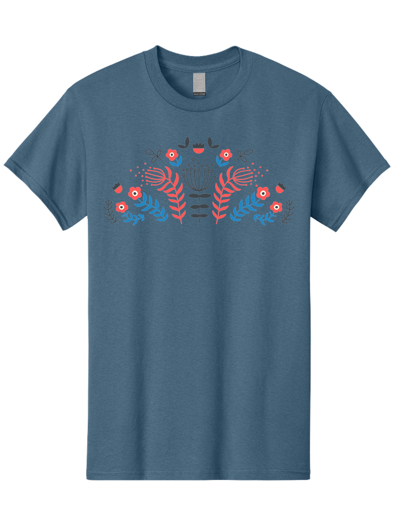 Floral-Pattern-18 Men'S Graphic Tee, 100% Cotton, Comfortable Casual Summer Wear, Machine Washable, Floral Pattern, Colorful Flowers, Leaves, Foliage, Abstract Design, Vibrant Colors, Whimsical Art, Stylized Blooms, Botanical Style, Aab711 29