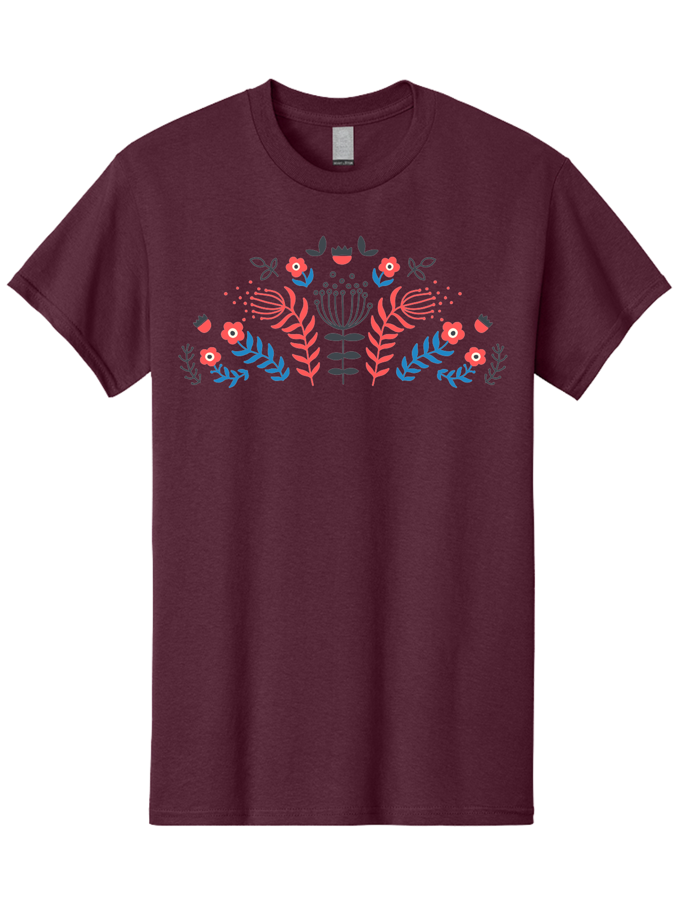 Floral-Pattern-18 Men'S Graphic Tee, 100% Cotton, Comfortable Casual Summer Wear, Machine Washable, Floral Pattern, Colorful Flowers, Leaves, Foliage, Abstract Design, Vibrant Colors, Whimsical Art, Stylized Blooms, Botanical Style, Aab711 19