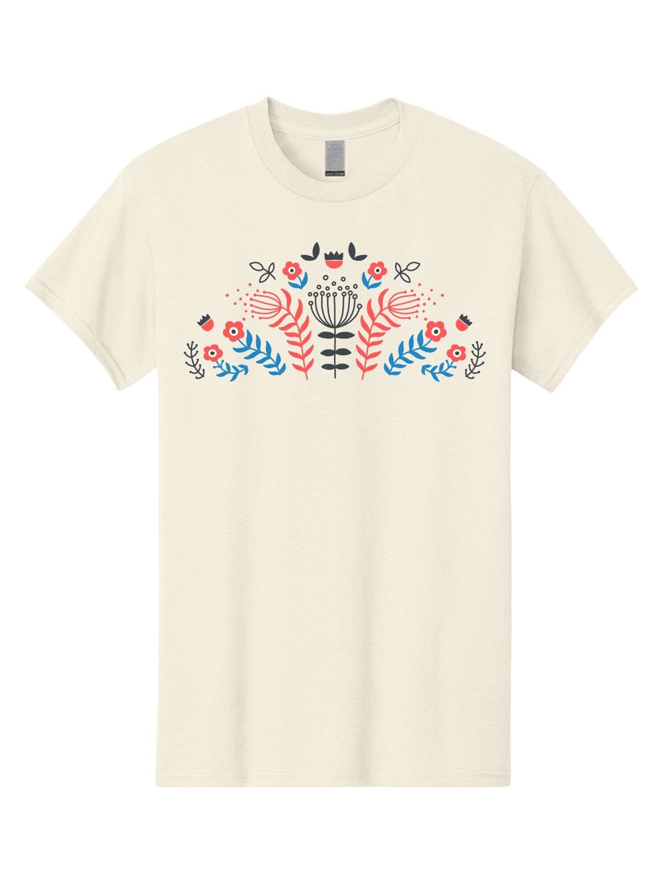 Floral-Pattern-18 Men'S Graphic Tee, 100% Cotton, Comfortable Casual Summer Wear, Machine Washable, Floral Pattern, Colorful Flowers, Leaves, Foliage, Abstract Design, Vibrant Colors, Whimsical Art, Stylized Blooms, Botanical Style, Aab711 15