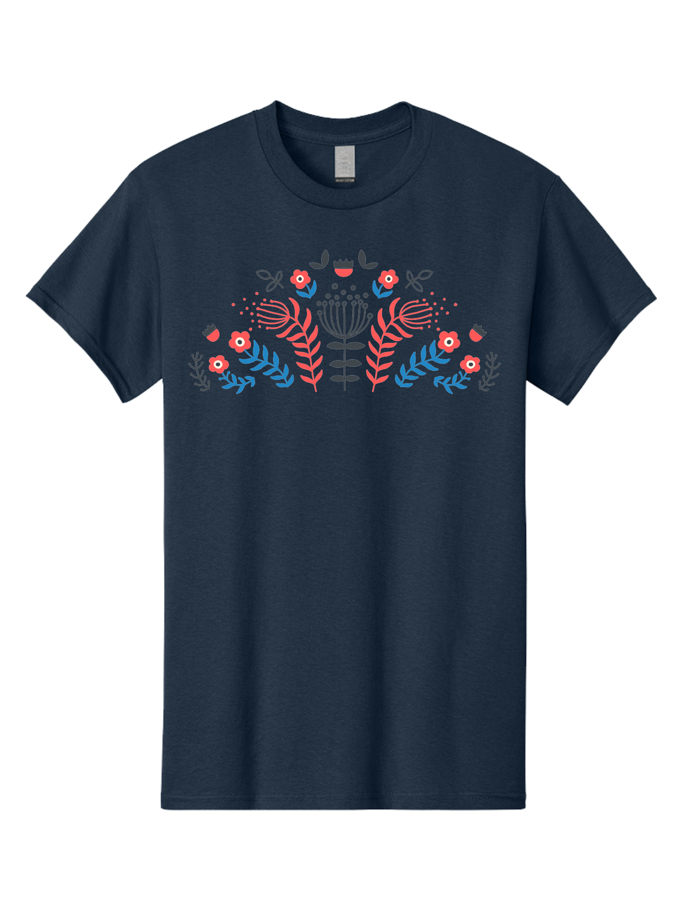 Floral-Pattern-18 Men'S Graphic Tee, 100% Cotton, Comfortable Casual Summer Wear, Machine Washable, Floral Pattern, Colorful Flowers, Leaves, Foliage, Abstract Design, Vibrant Colors, Whimsical Art, Stylized Blooms, Botanical Style, Aab711 21