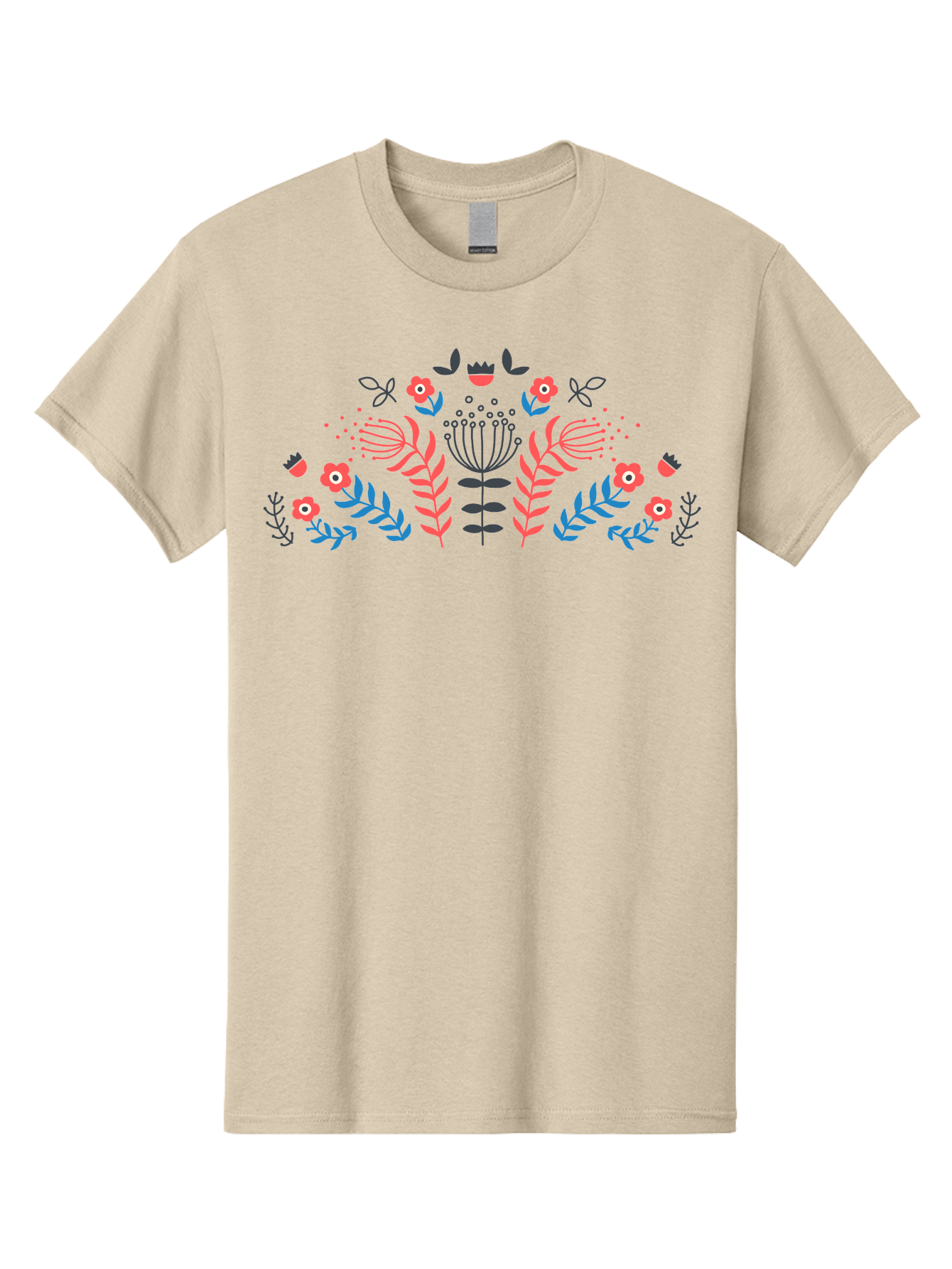 Floral-Pattern-18 Men'S Graphic Tee, 100% Cotton, Comfortable Casual Summer Wear, Machine Washable, Floral Pattern, Colorful Flowers, Leaves, Foliage, Abstract Design, Vibrant Colors, Whimsical Art, Stylized Blooms, Botanical Style, Aab711 17