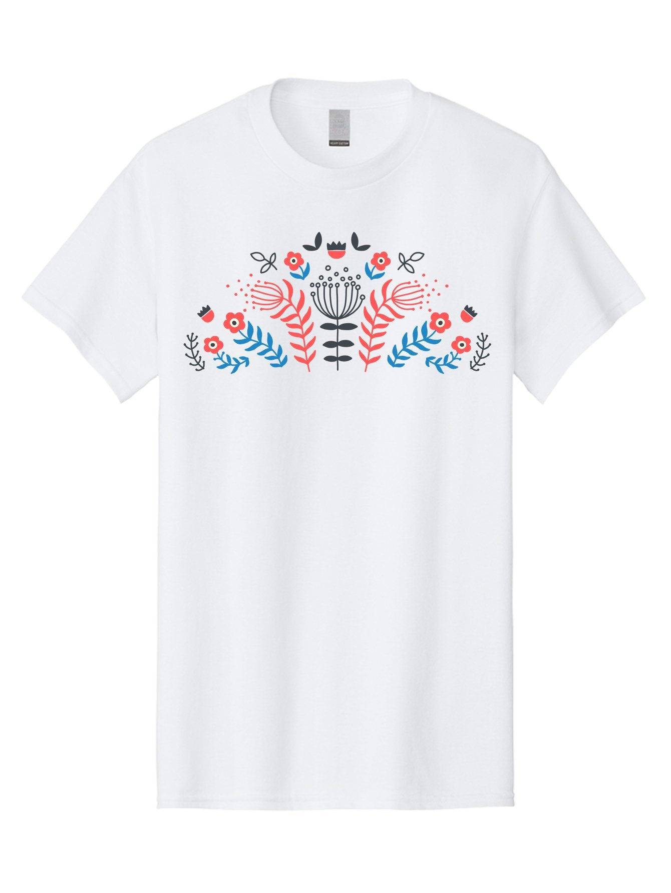 Floral-Pattern-18 Men'S Graphic Tee, 100% Cotton, Comfortable Casual Summer Wear, Machine Washable, Floral Pattern, Colorful Flowers, Leaves, Foliage, Abstract Design, Vibrant Colors, Whimsical Art, Stylized Blooms, Botanical Style, Aab711 10