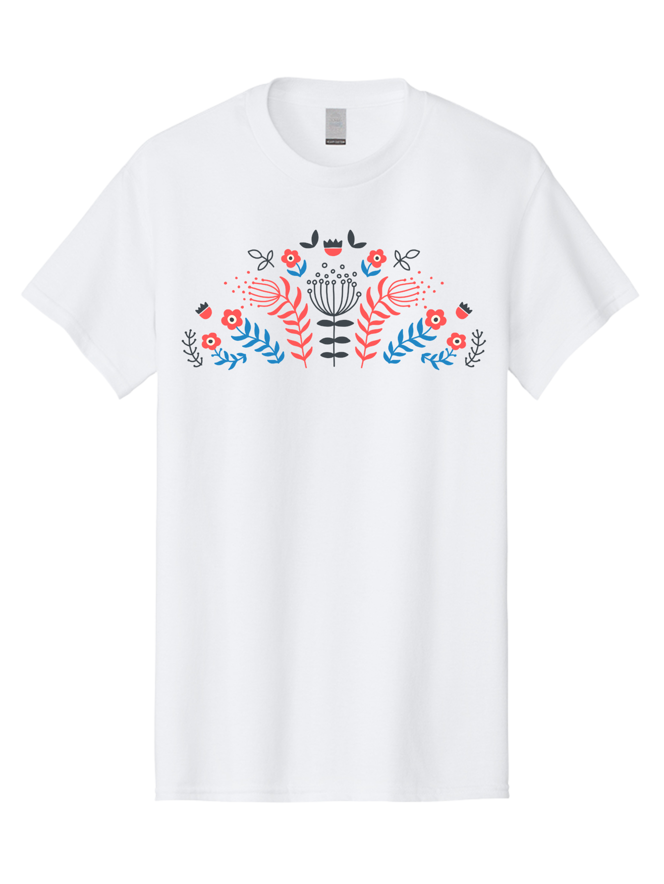Floral-Pattern-18 Men'S Graphic Tee, 100% Cotton, Comfortable Casual Summer Wear, Machine Washable, Floral Pattern, Colorful Flowers, Leaves, Foliage, Abstract Design, Vibrant Colors, Whimsical Art, Stylized Blooms, Botanical Style, Aab711 27