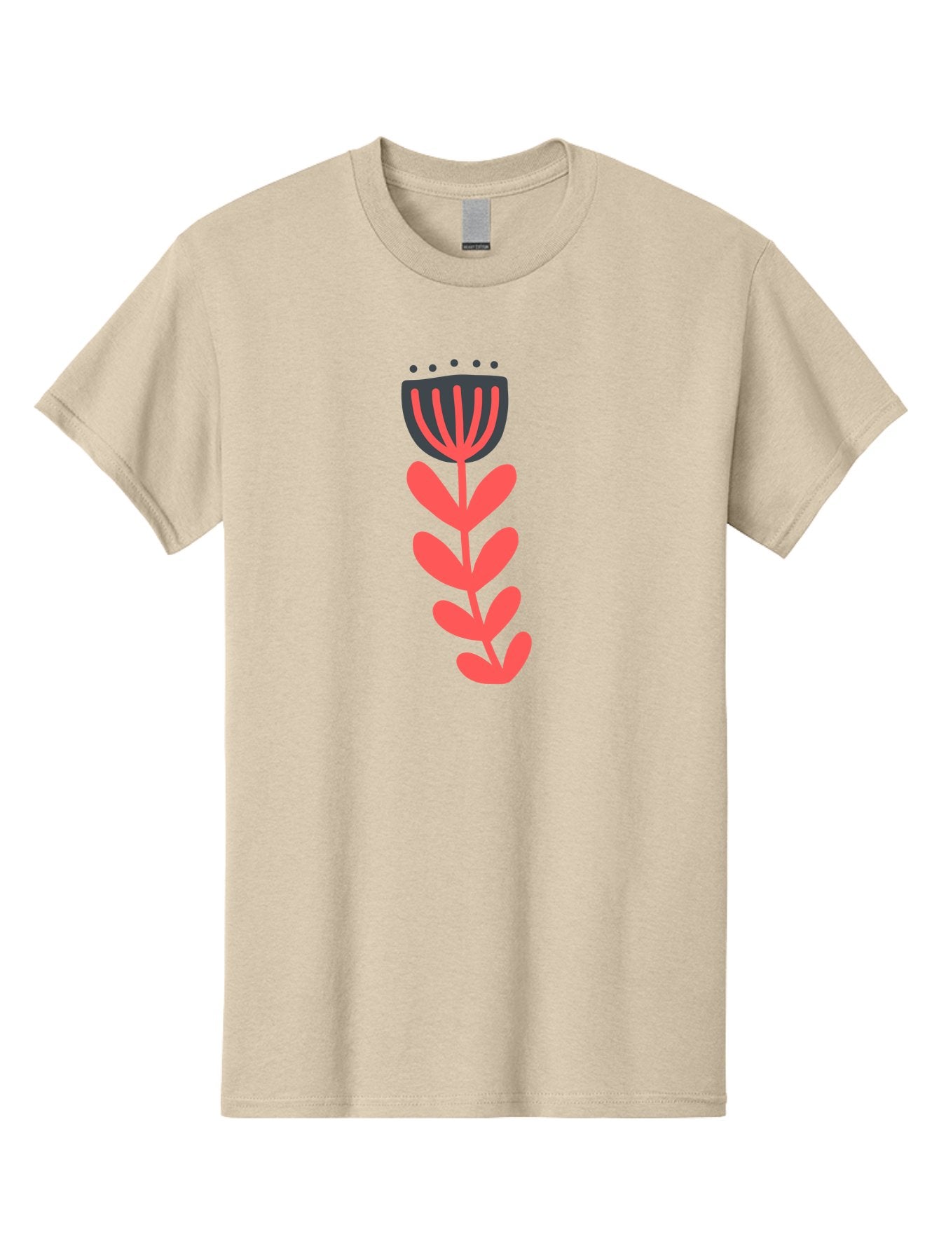 Flower-2 Men'S Graphic Tee, 100% Cotton, Comfortable Casual Summer Wear, Machine Washable, Simple Flower Design, Floral Pattern, Minimalist Art, Red And Black Hues, Bold Graphics, Stylized Bloom, Modern Illustration, Flower Graphic Aab722 11