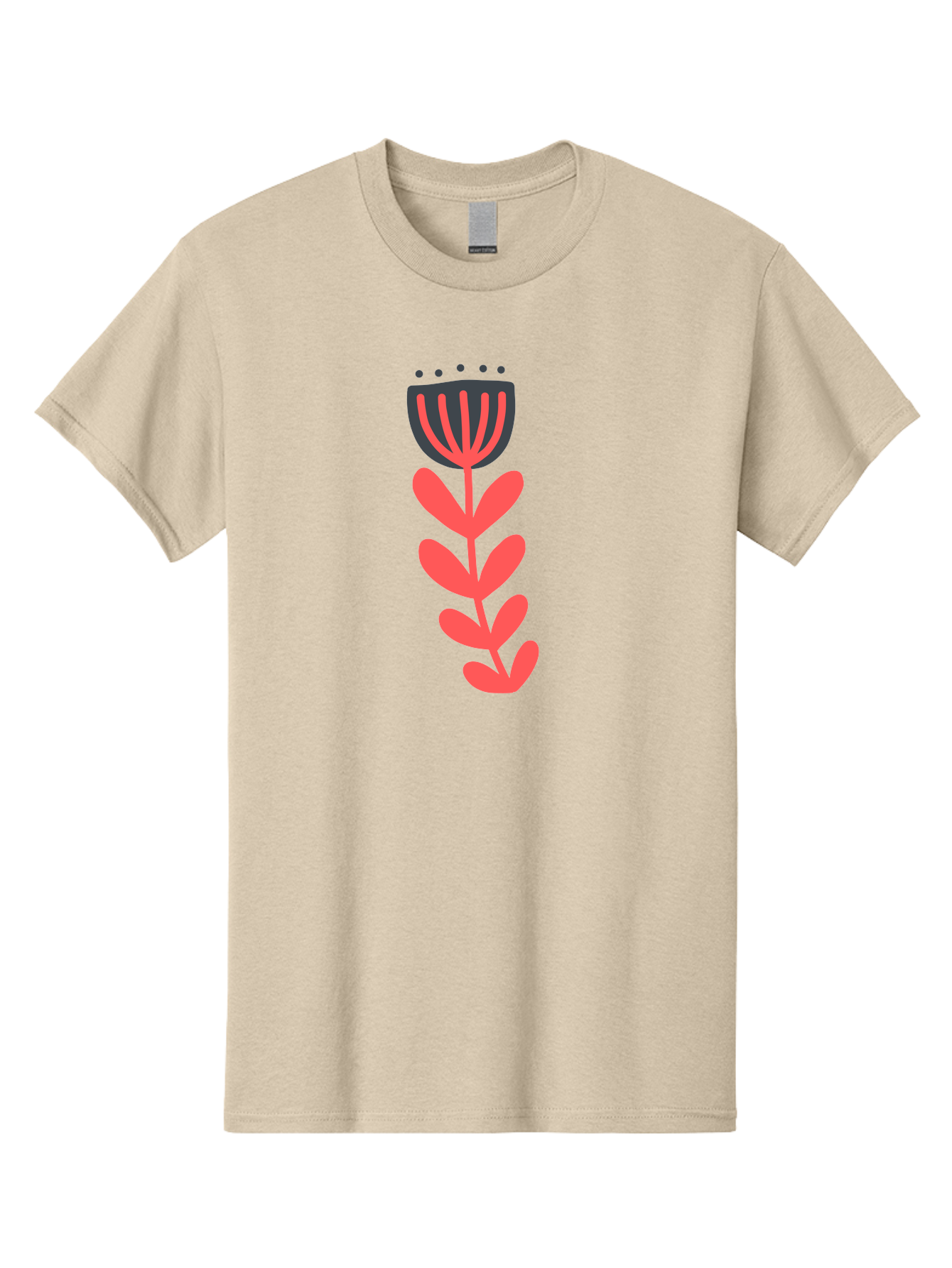 Flower-2 Men'S Graphic Tee, 100% Cotton, Comfortable Casual Summer Wear, Machine Washable, Simple Flower Design, Floral Pattern, Minimalist Art, Red And Black Hues, Bold Graphics, Stylized Bloom, Modern Illustration, Flower Graphic Aab722 7