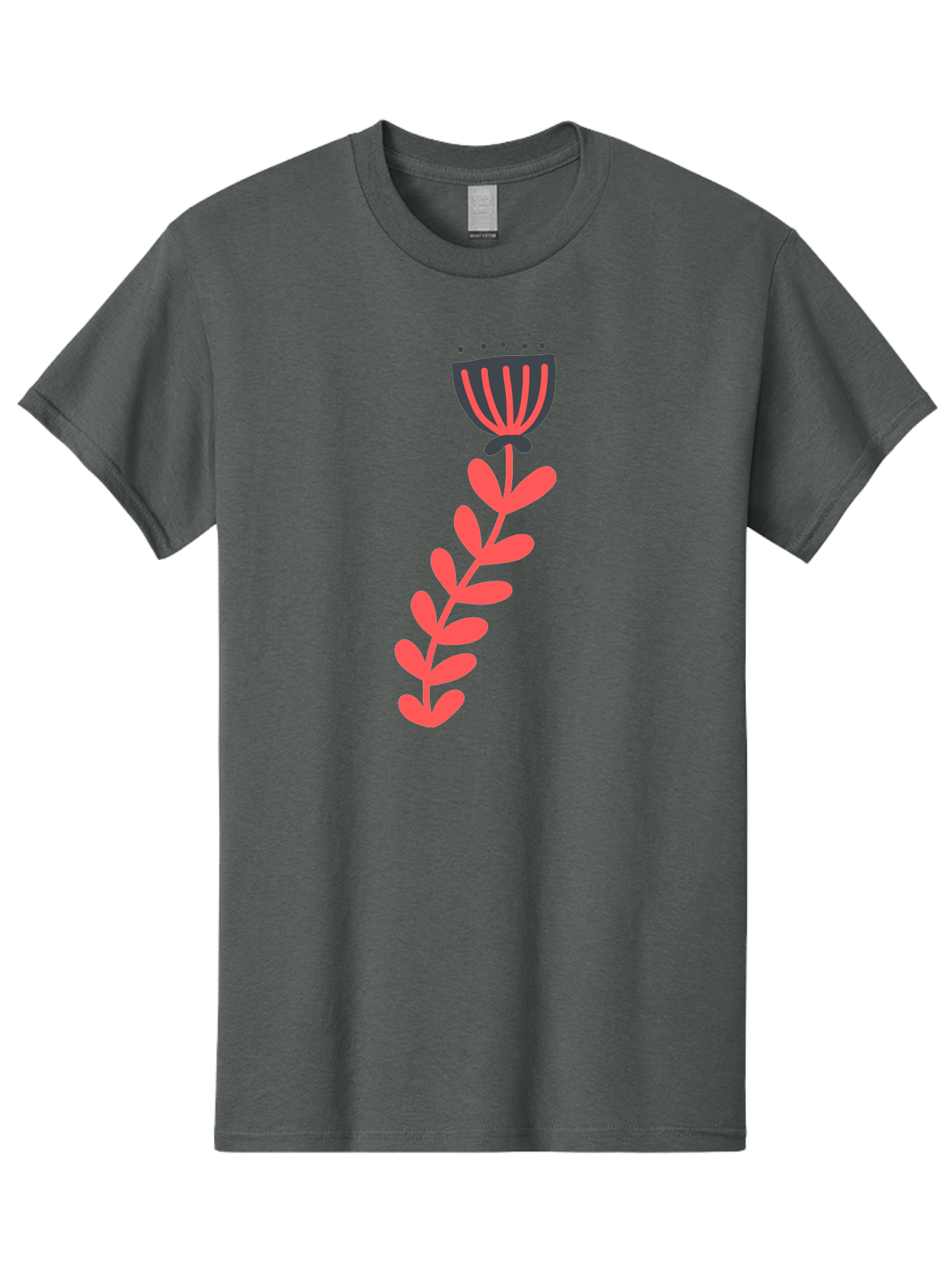 Flower-3 Men'S Graphic Tee, 100% Cotton, Comfortable Casual Summer Wear, Machine Washable, Simple Flower Illustration, Pink And Black Flower, Minimalist Design, Bold Lines, Graphic Art, Floral Motif, Modern Style Aab723 7