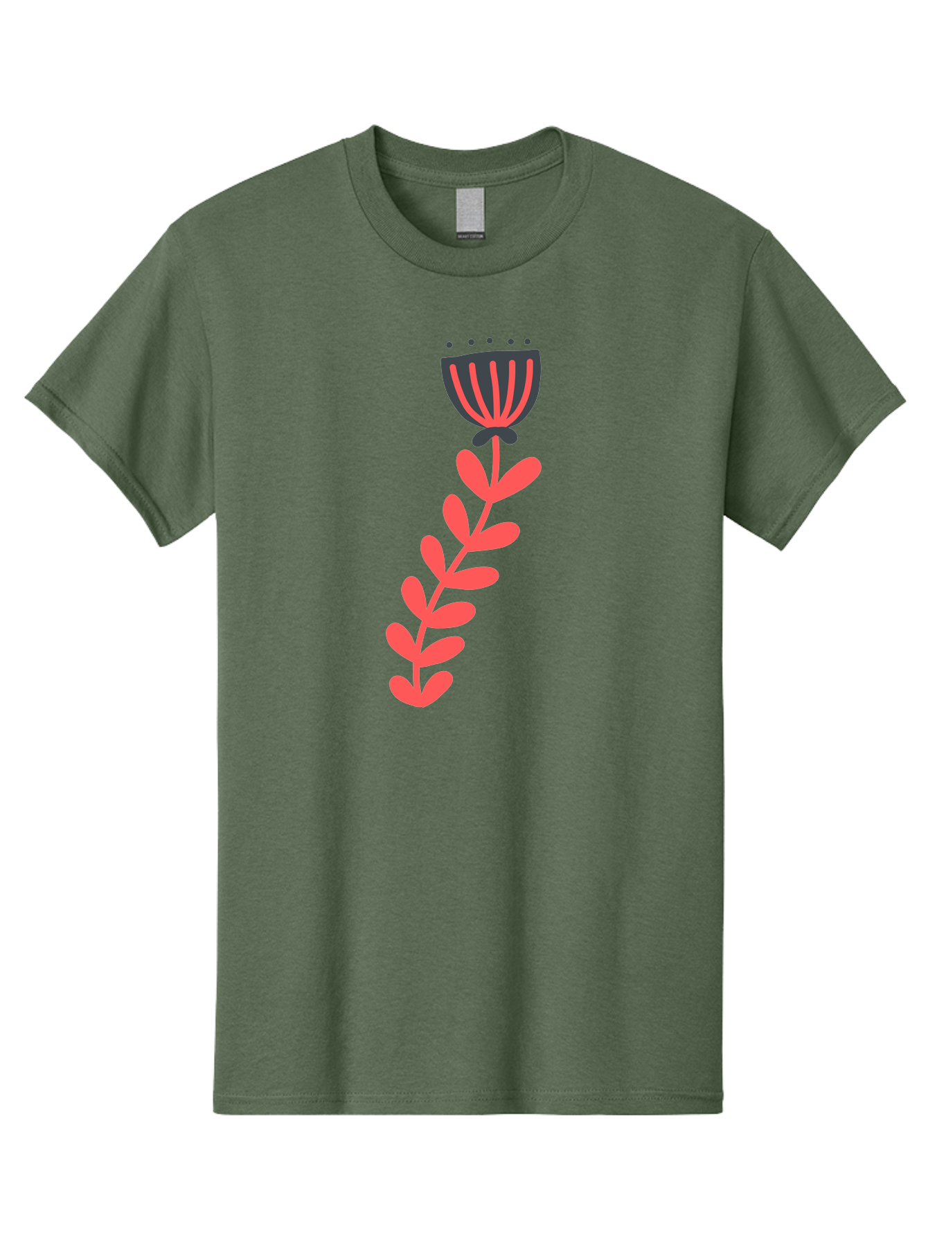 Flower-3 Men'S Graphic Tee, 100% Cotton, Comfortable Casual Summer Wear, Machine Washable, Simple Flower Illustration, Pink And Black Flower, Minimalist Design, Bold Lines, Graphic Art, Floral Motif, Modern Style Aab723 9