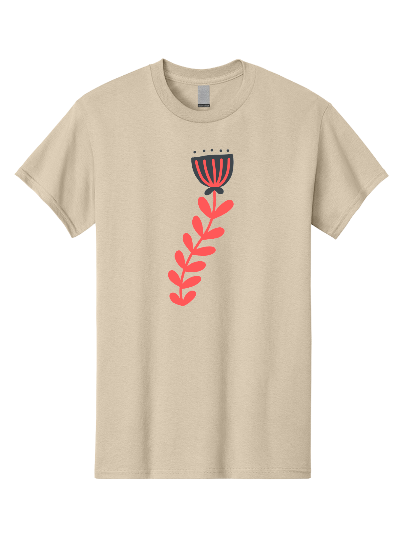 Flower-3 Men'S Graphic Tee, 100% Cotton, Comfortable Casual Summer Wear, Machine Washable, Simple Flower Illustration, Pink And Black Flower, Minimalist Design, Bold Lines, Graphic Art, Floral Motif, Modern Style Aab723 3