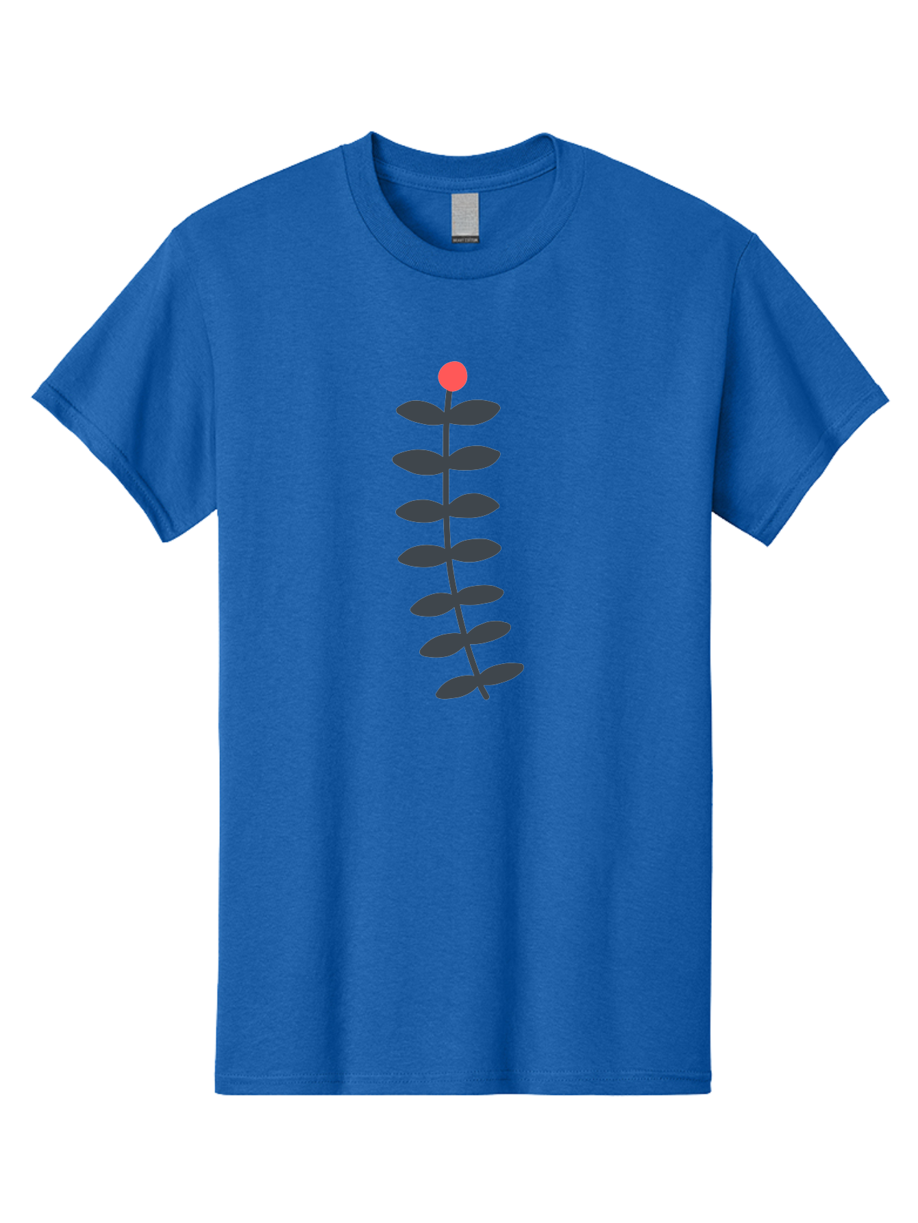 Flower-5 Men'S Graphic Tee, 100% Cotton, Comfortable Casual Summer Wear, Machine Washable, Simple Flower Illustration, Red Bloom, Dark Green Leaves, Minimalist Design, Botanical Art, Floral Graphic Aab725 7