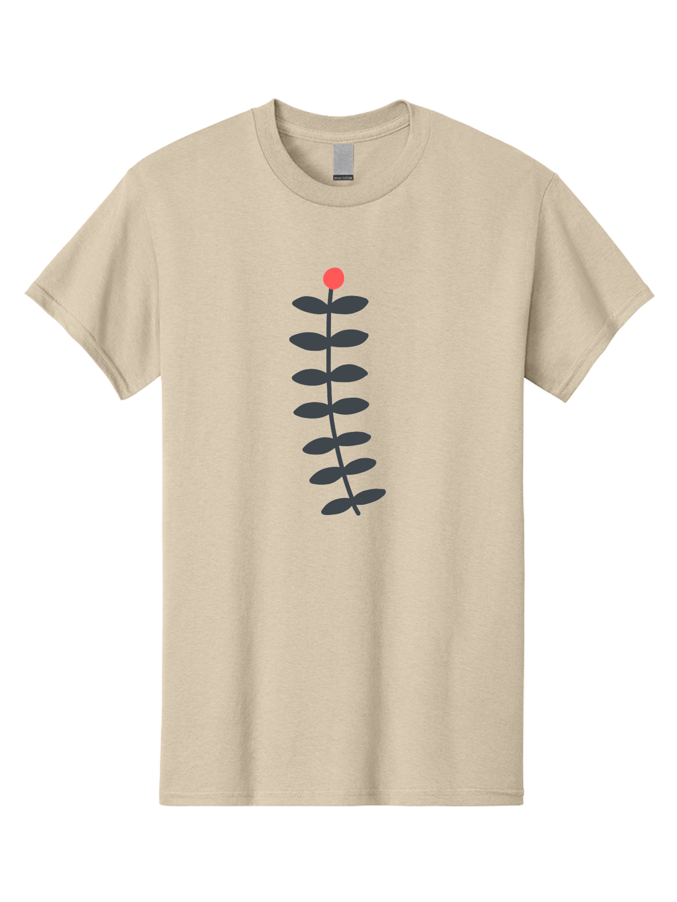 Flower-5 Men'S Graphic Tee, 100% Cotton, Comfortable Casual Summer Wear, Machine Washable, Simple Flower Illustration, Red Bloom, Dark Green Leaves, Minimalist Design, Botanical Art, Floral Graphic Aab725 17