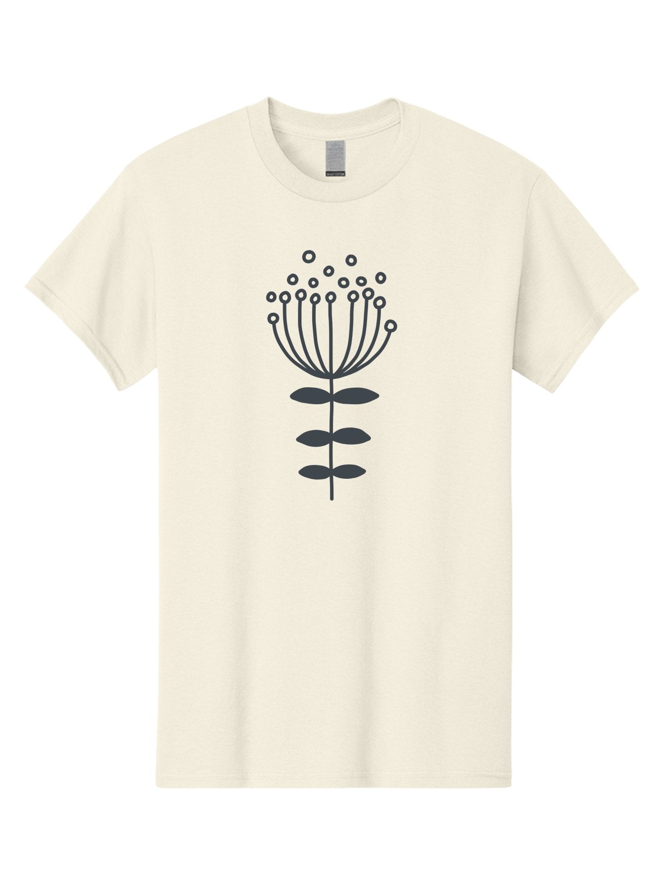 Flower-Illustration-1 Men'S Graphic Tee, 100% Cotton, Comfortable Casual Summer Wear, Machine Washable, Simple Flower Design, Minimalist Graphic, Floral Pattern, Modern Illustration, Botanical Art, Stylized Bloom Aab733 4