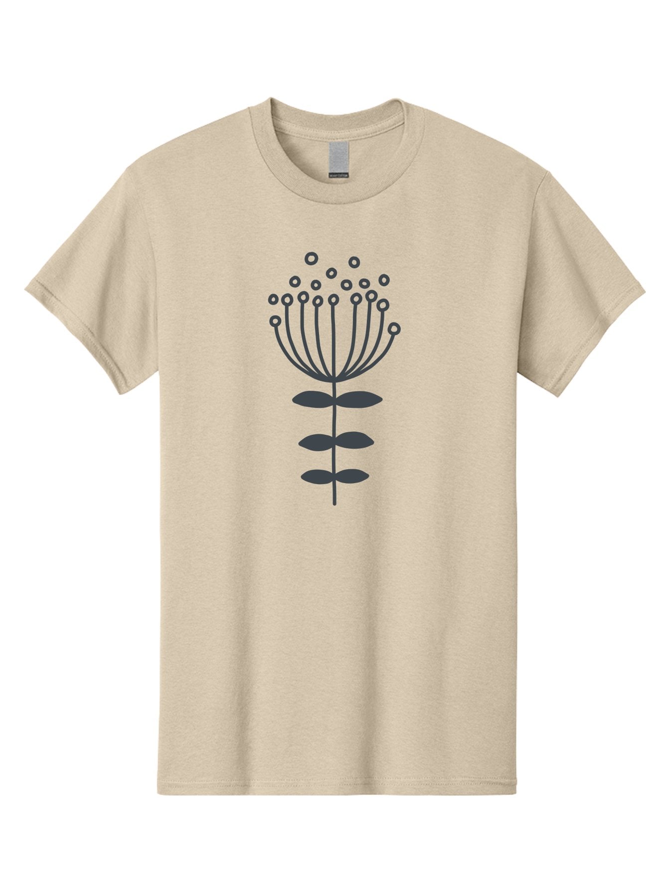 Flower-Illustration-1 Men'S Graphic Tee, 100% Cotton, Comfortable Casual Summer Wear, Machine Washable, Simple Flower Design, Minimalist Graphic, Floral Pattern, Modern Illustration, Botanical Art, Stylized Bloom Aab733 11