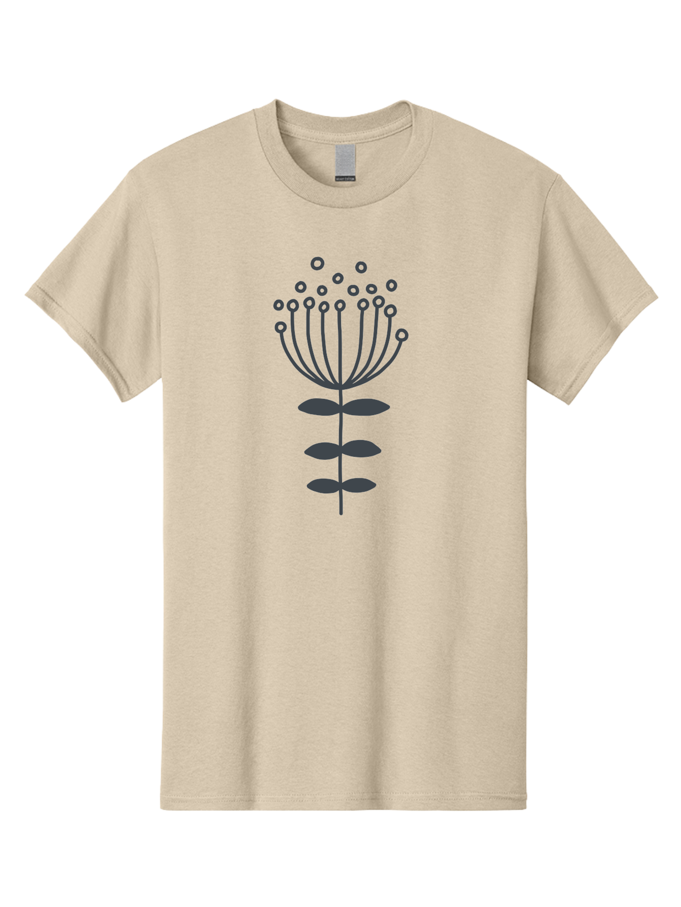 Flower-Illustration-1 Men'S Graphic Tee, 100% Cotton, Comfortable Casual Summer Wear, Machine Washable, Simple Flower Design, Minimalist Graphic, Floral Pattern, Modern Illustration, Botanical Art, Stylized Bloom Aab733 7