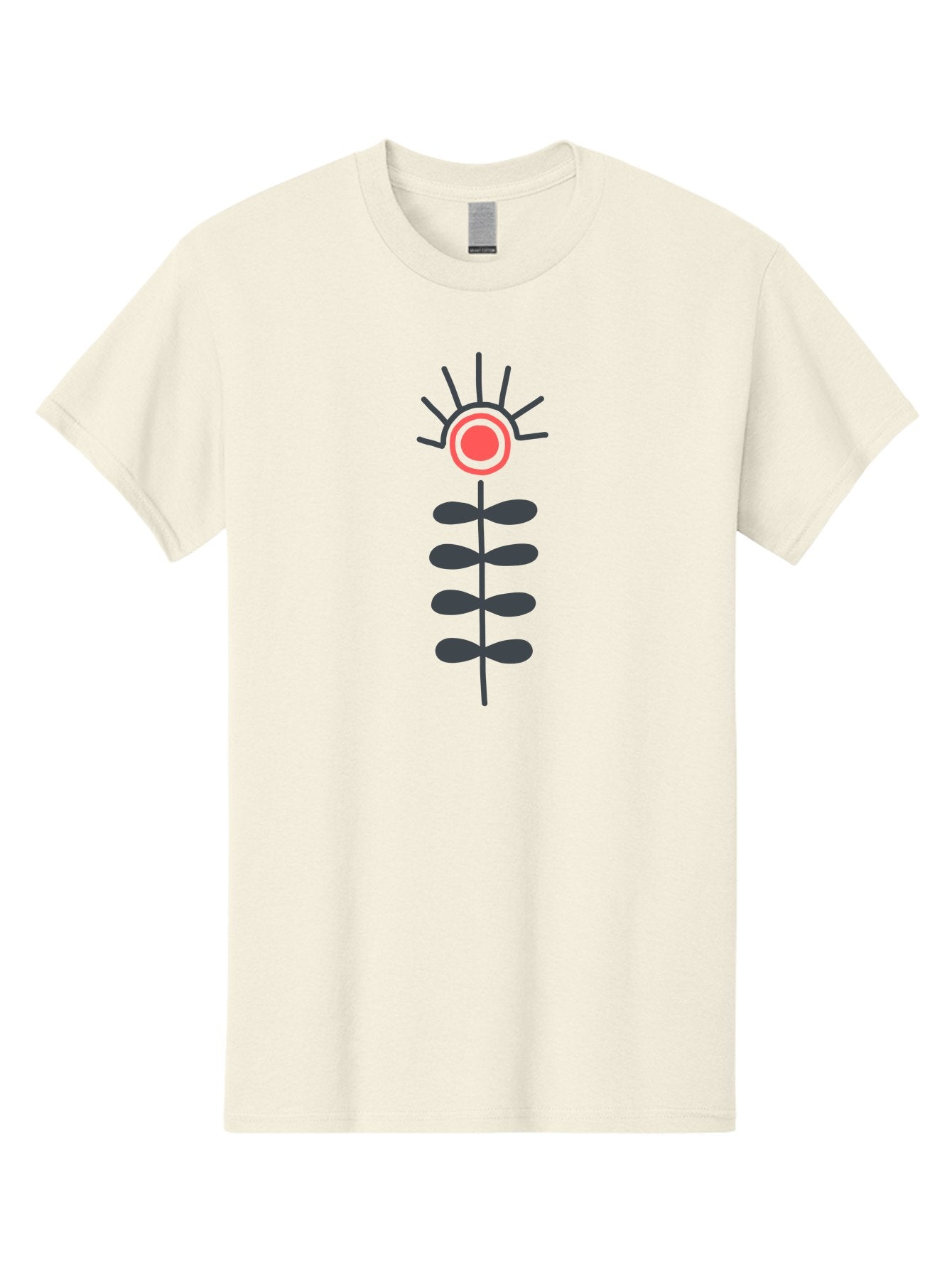 Flower Men'S Graphic Tee, 100% Cotton, Comfortable Casual Summer Wear, Machine Washable, Simple Flower Design, Minimalist Art, Floral Illustration, Graphic Icon, Modern Botanical, Stylized Bloom, Simple Shapes Aab742 4