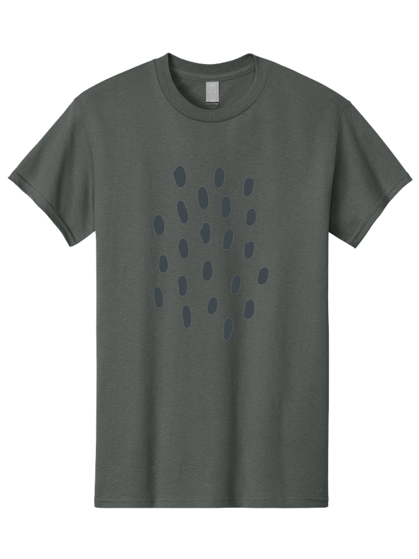 Grey-Stones Men'S Graphic Tee, 100% Cotton, Comfortable Casual Summer Wear, Machine Washable, Hand-Drawn Seeds, Scattered Elements, Organic Shapes, Dark Grey Illustrations, Whimsical Art, Abstract Composition, Unique Design Elements, Aab754 15