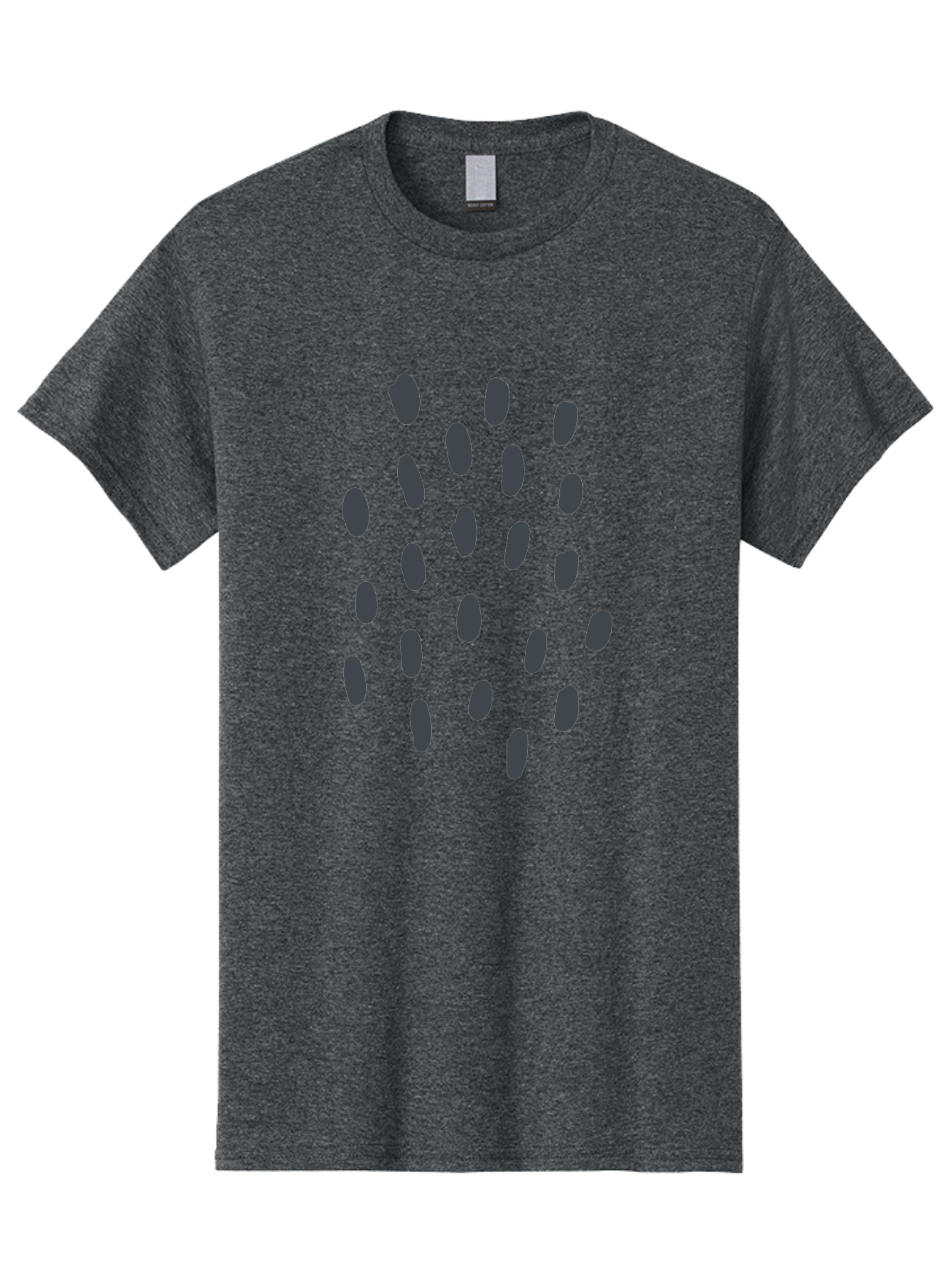 Grey-Stones Men'S Graphic Tee, 100% Cotton, Comfortable Casual Summer Wear, Machine Washable, Hand-Drawn Seeds, Scattered Elements, Organic Shapes, Dark Grey Illustrations, Whimsical Art, Abstract Composition, Unique Design Elements, Aab754 3